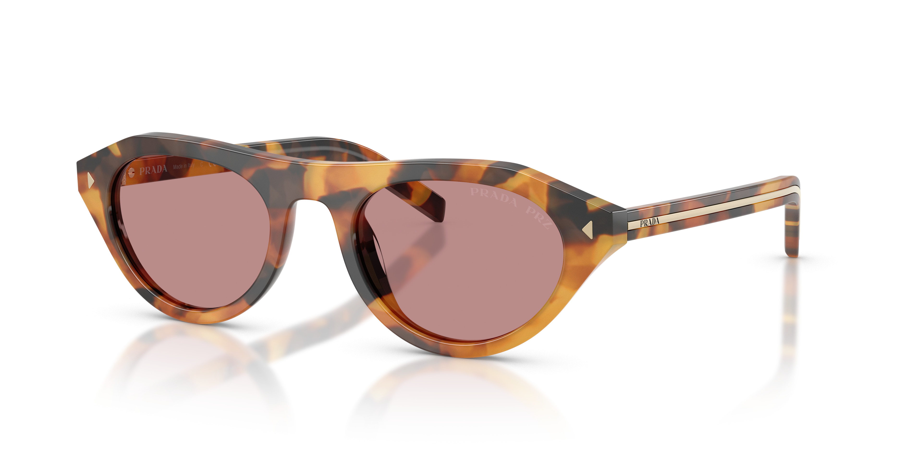 PRADA プラダ サングラス PR B15S ブラウン べっ甲色 ケース付き PR B15S Sunglasses - Prada Authorized Retailer | coolframes.com