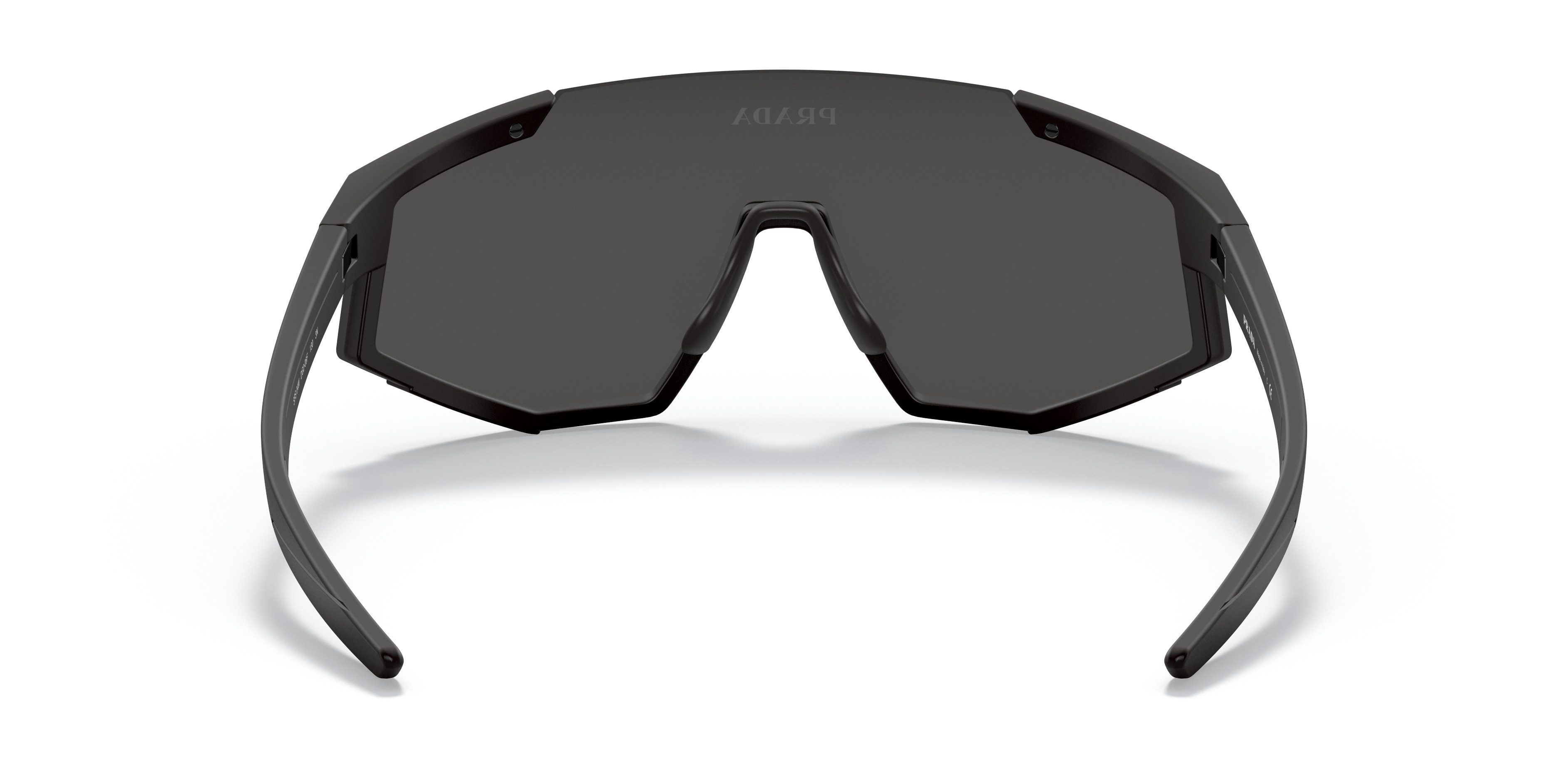 NEW Prada Sport PS04WS Sunglasses in Black Red Mirror $480 Prada PRADA Linea Rossa PS04WS DG070A Black Rubber/Dark  main image 4