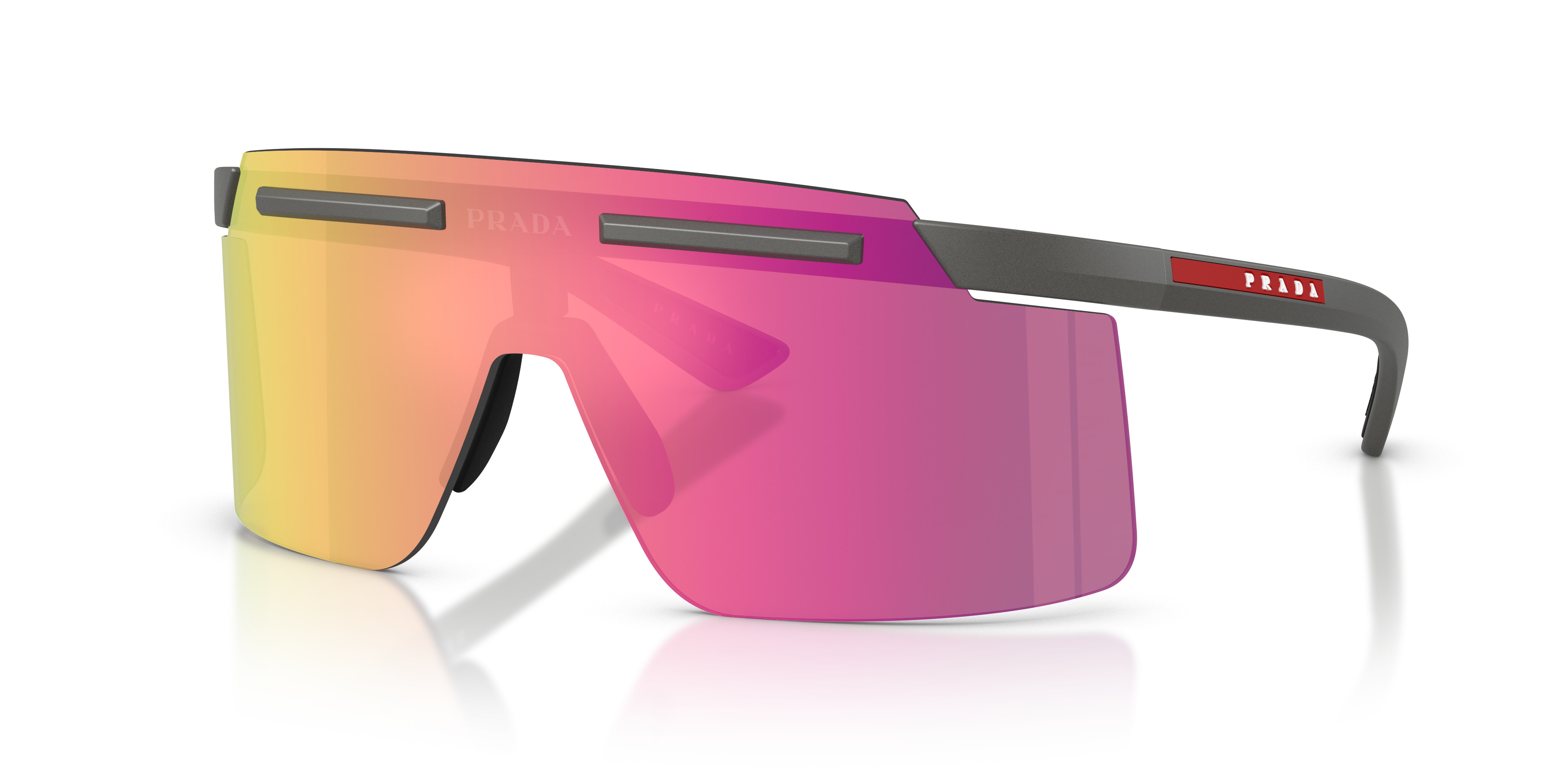 NEW Prada Sport PS B06S Mirrored Sunglasses in Grey $569 Prada PR B06S S (53 - 19) with Grey lenses and Tortoise  main image 4