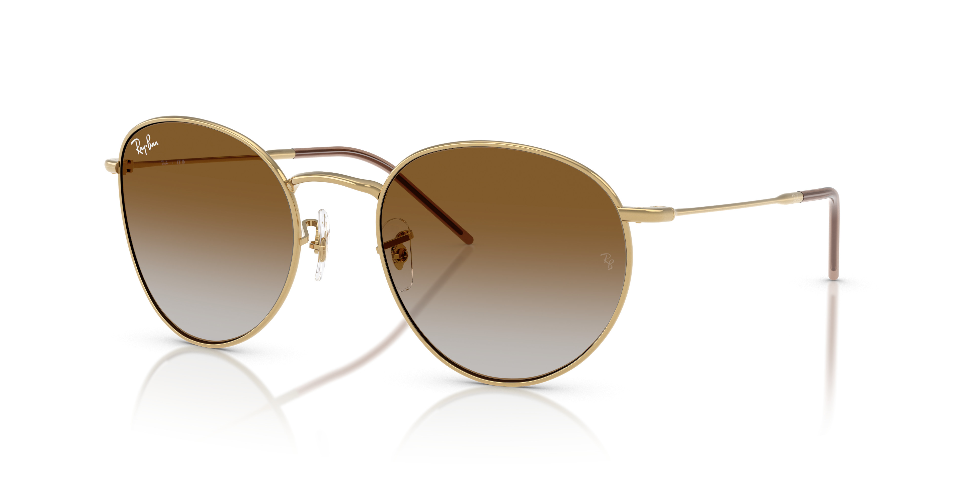 Ray Ban 55-21-145 Brown Sunglasses Ray-Ban RB3832 Sunglasses 001/51 Arista Gold - eye-oo.com main image 2