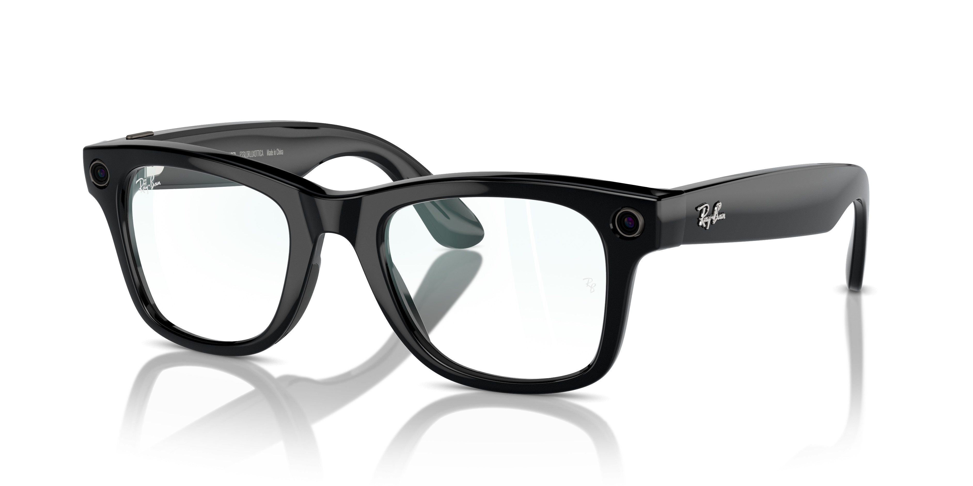 Ray-Ban Meta Wayfarer Smart Sunglasses RW4006 in Black/Green 