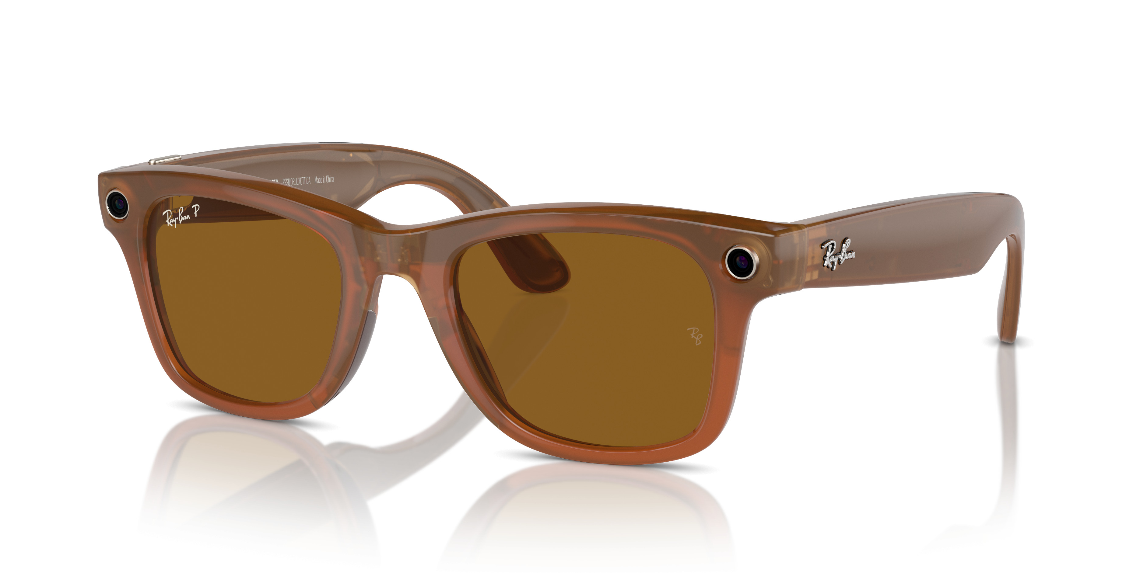 Ray-Ban Meta Wayfarer Smart Sunglasses RW4006 in Black/Green