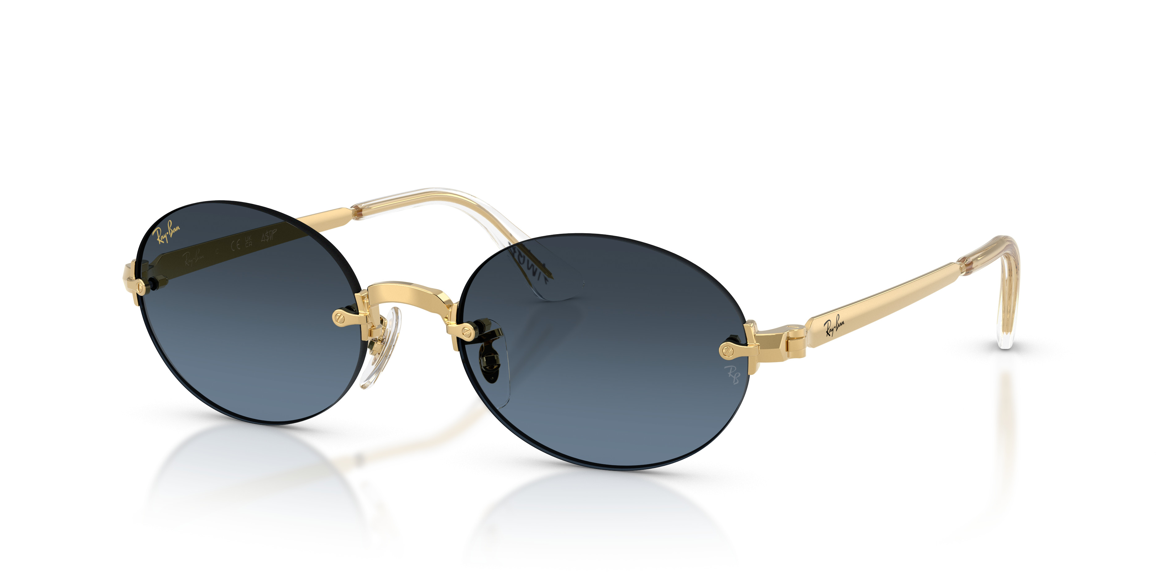 ?Ray-Ban Black Frameless Sunglasses with Gold temples like new ? Ray-Ban x A$AP Rocky New Collection - Sunglasses | TikTok main image 4