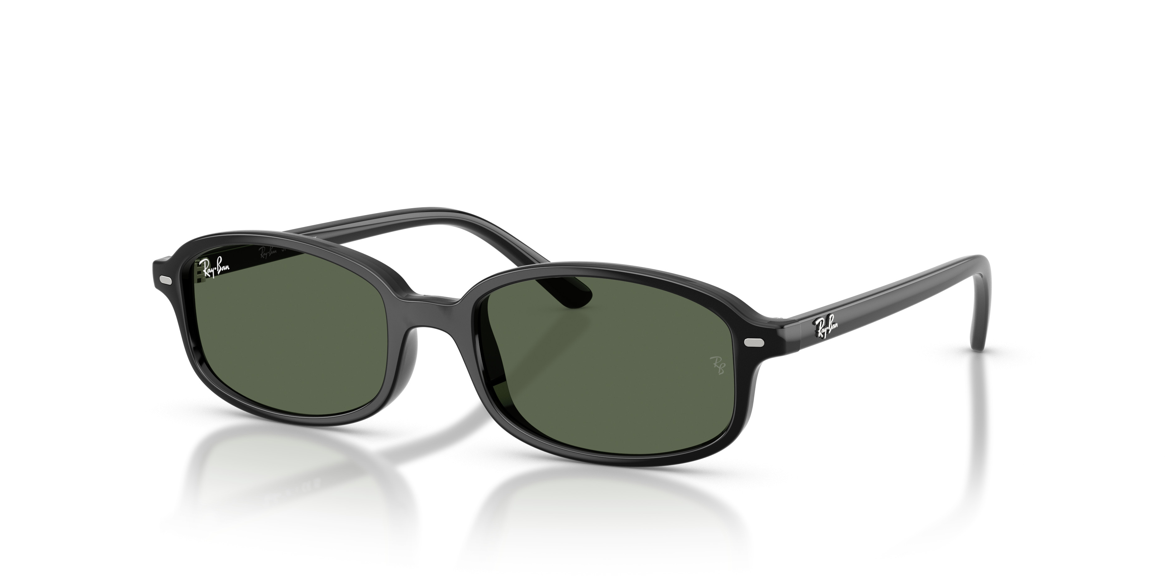 Ray-Ban Black Frame Green Lens Sunglasses RB2027 main image 3