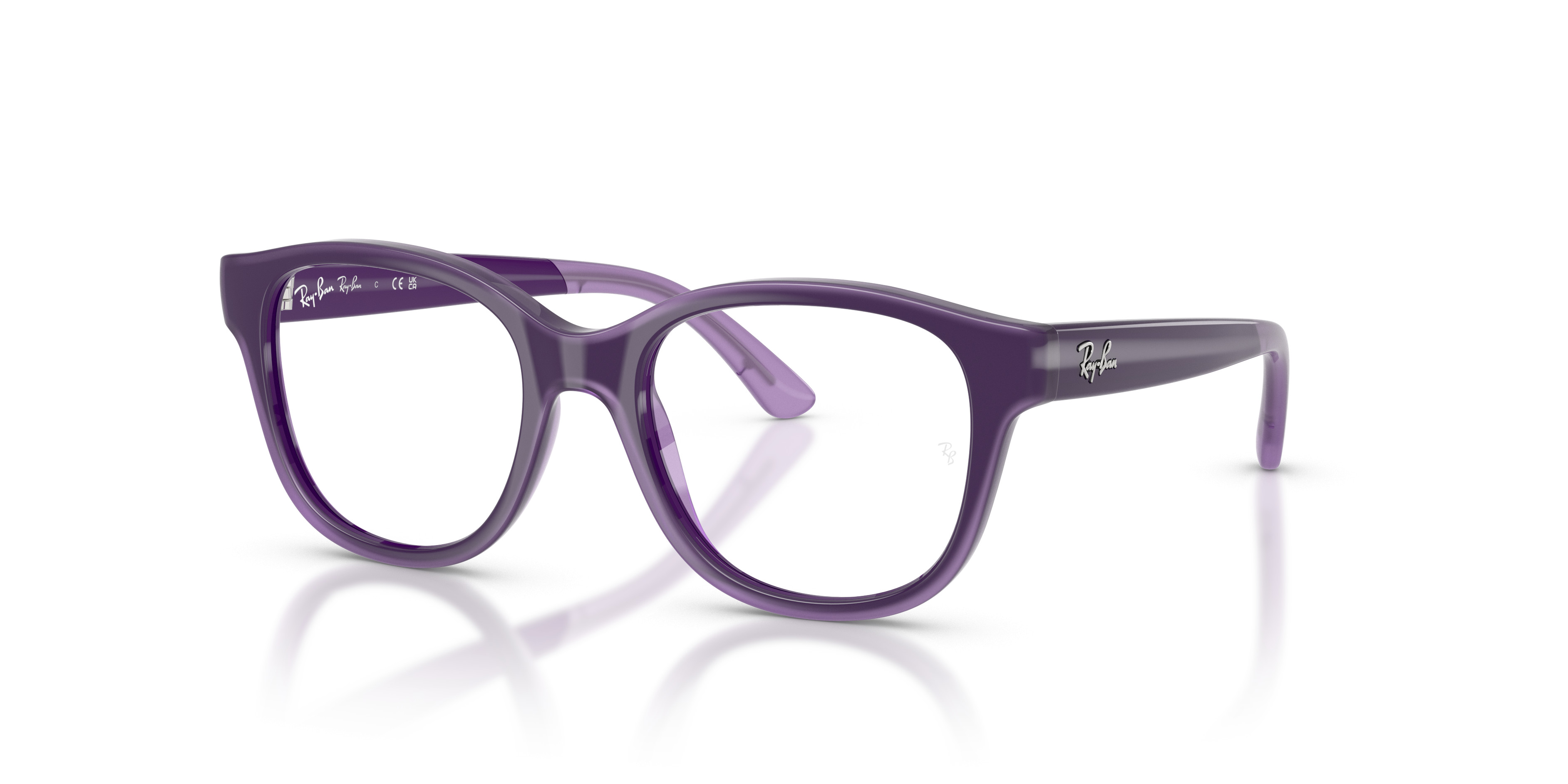 Winbeldon Ruby Vintage Eyeglass Frames Only 50-17-135 Purple Clear NOS 5943 Eyeglasses Frames by Jubilee main image 2