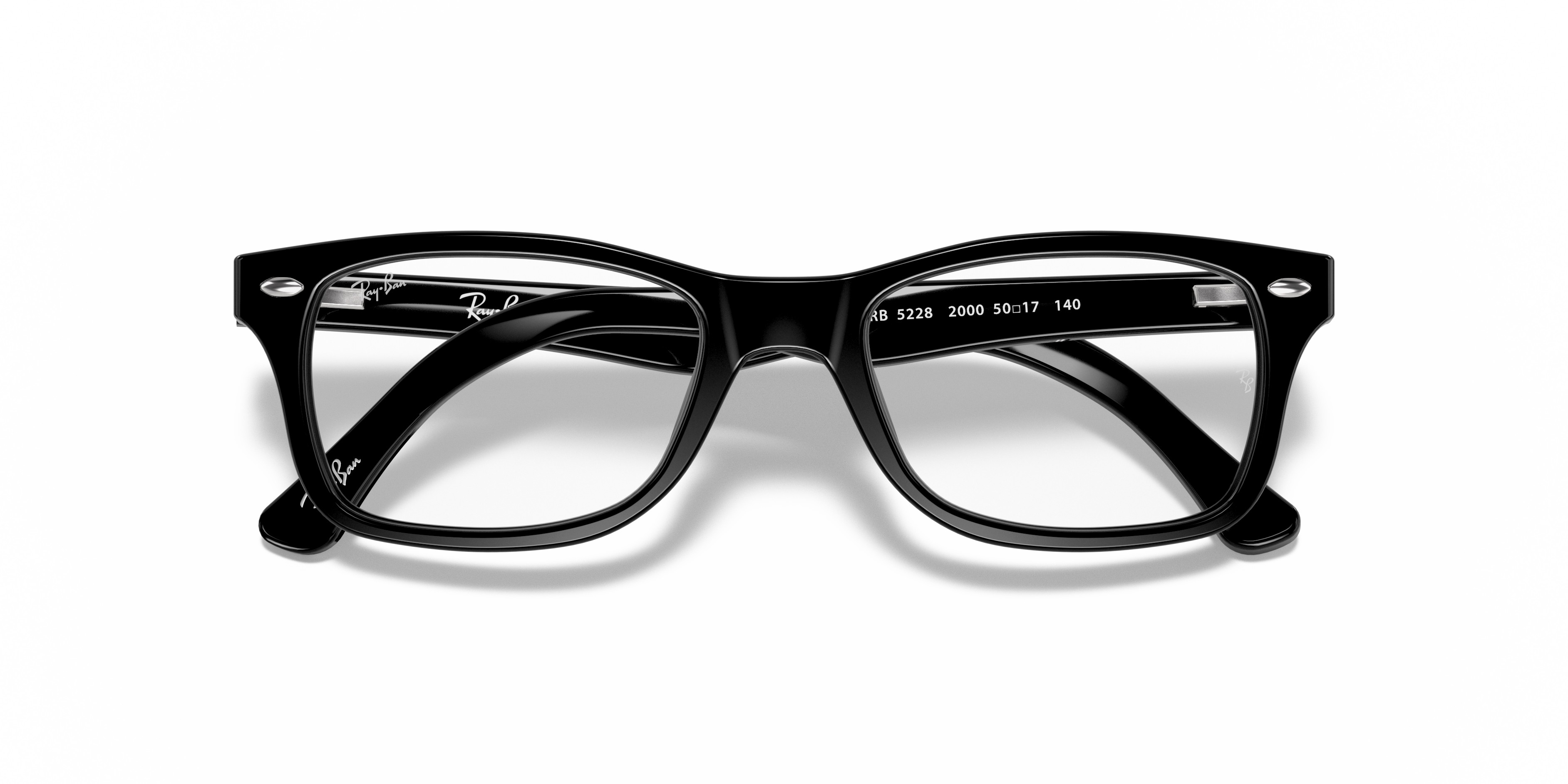 Ray-Ban RB5228 2000 Eyeglasses Black Frames Only 53-17-140 87c441ae-b0fe-470a-b906-  main image 3