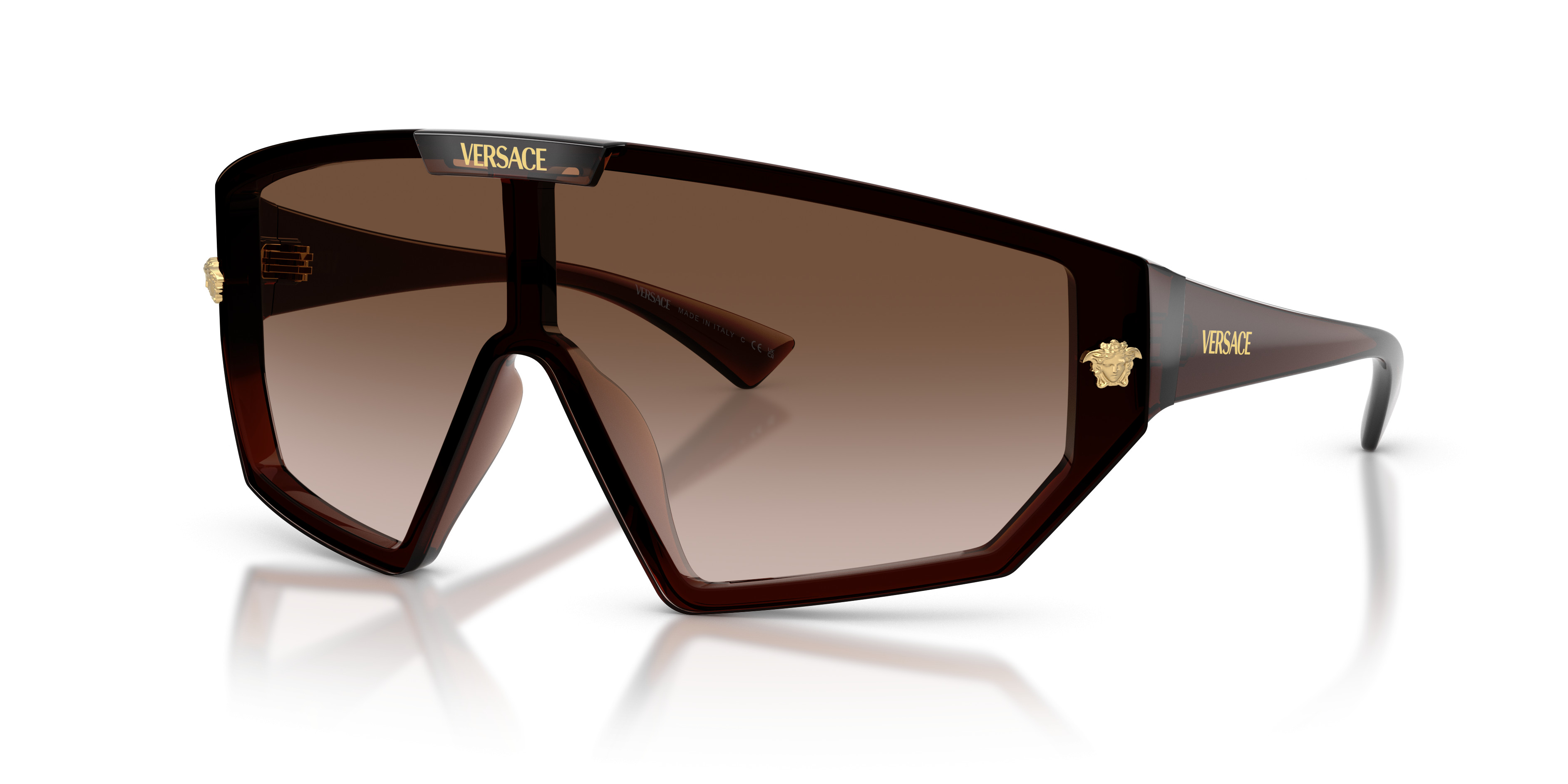 Versace VE4461 Sunglasses in Black Dark Grey Gold - Cool Frames display picture 3
