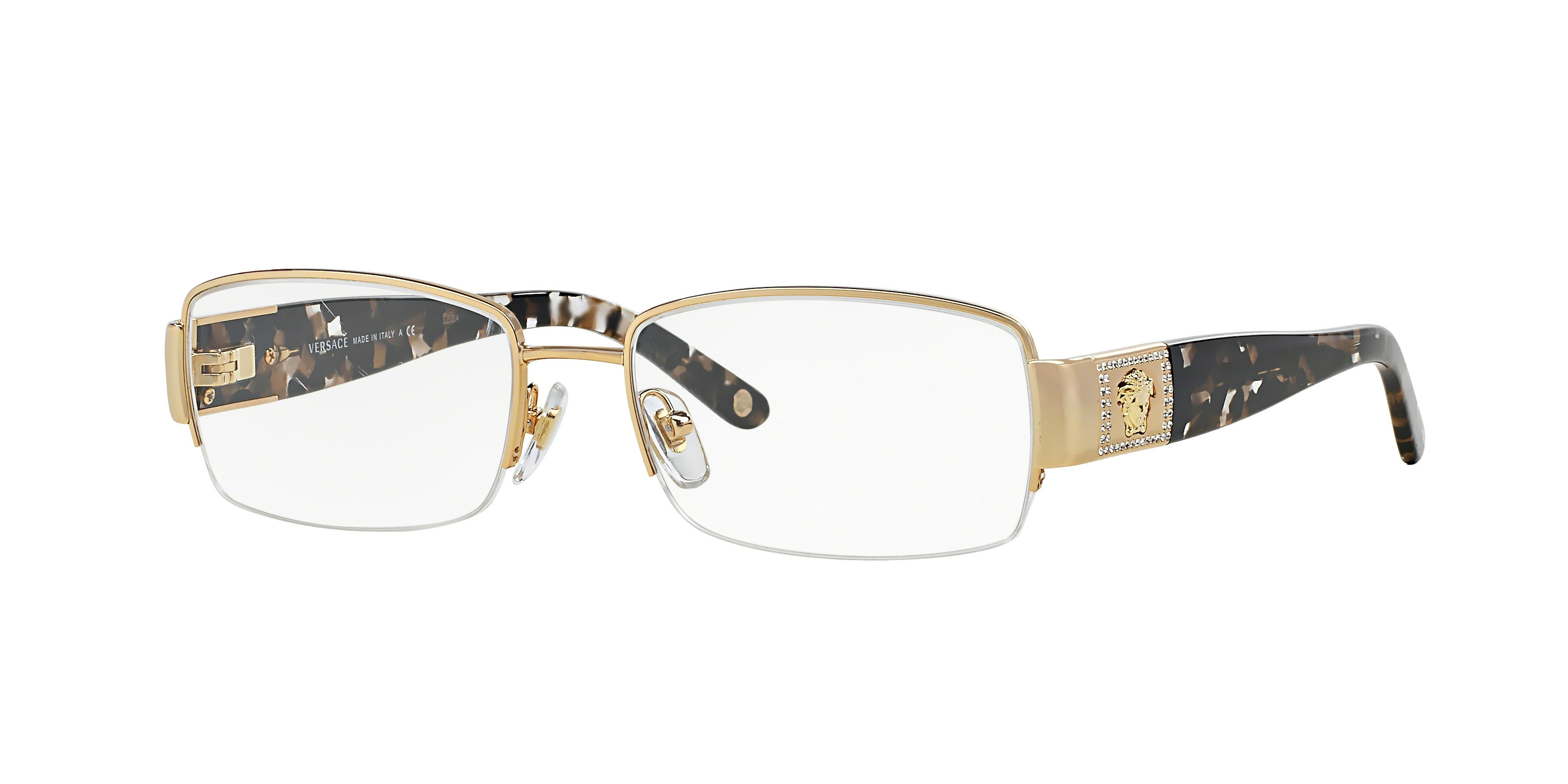 Versace 1175B Eyeglasses | Versace Gold Frame Glasses | coolframes.com -  Cool Frames