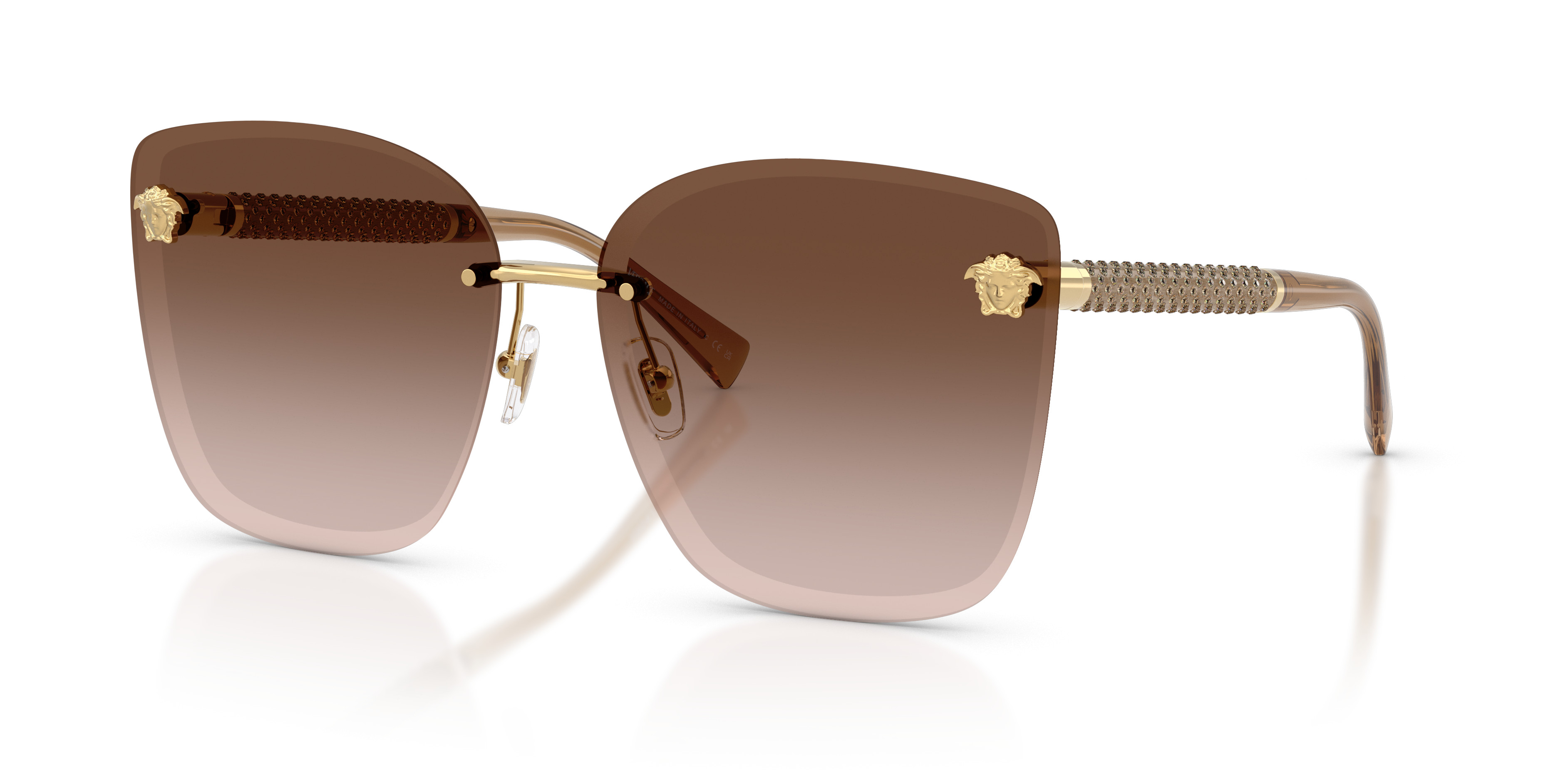 Versace sunglasses- light brown VE2257 Sunglasses - Versace Authorized Retailer | coolframes  main image 3