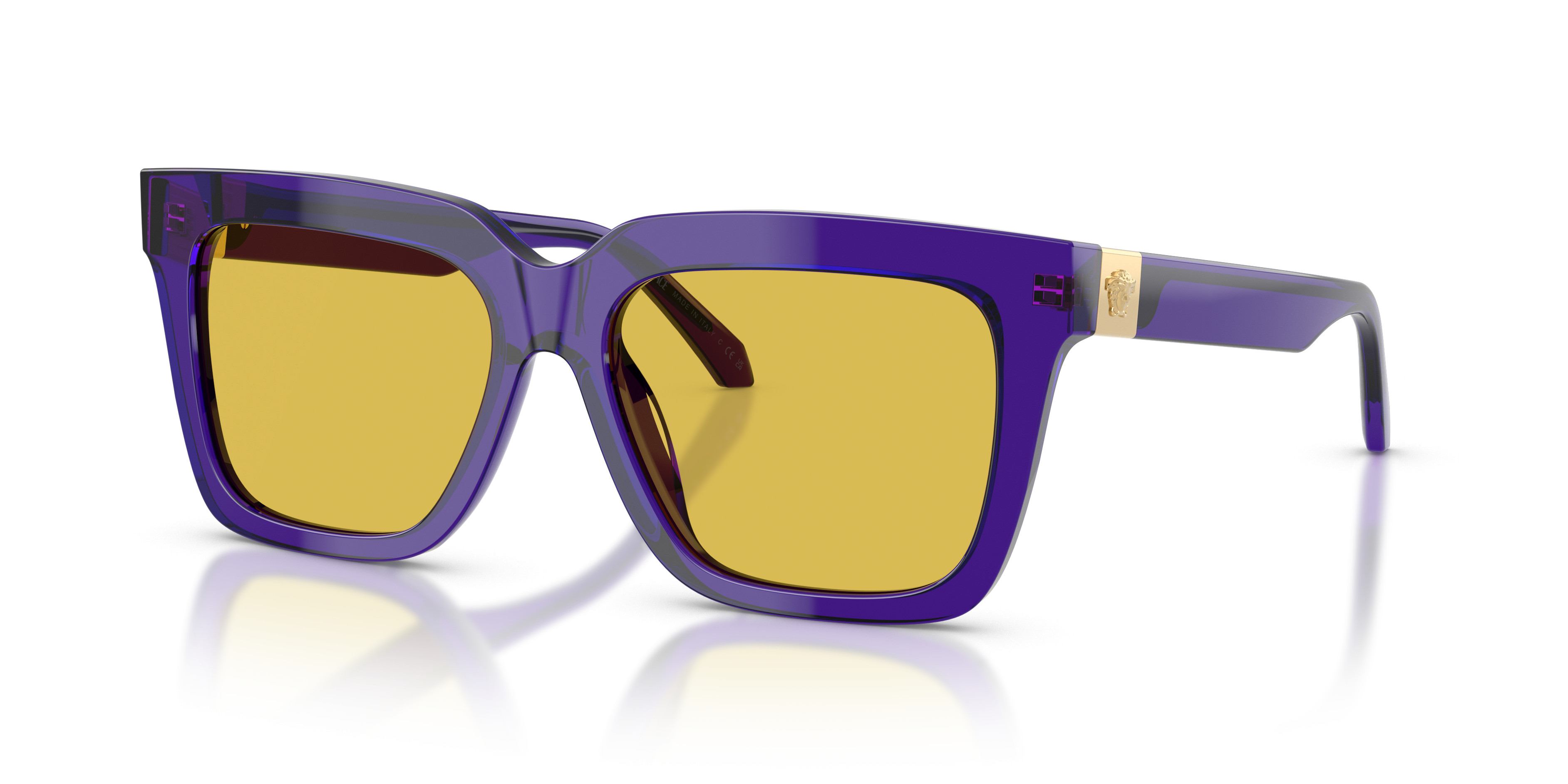 Versace Sunglasses ?️ Versace VE4461 Sunglasses in Black Dark Grey Gold - Cool Frames main image 2
