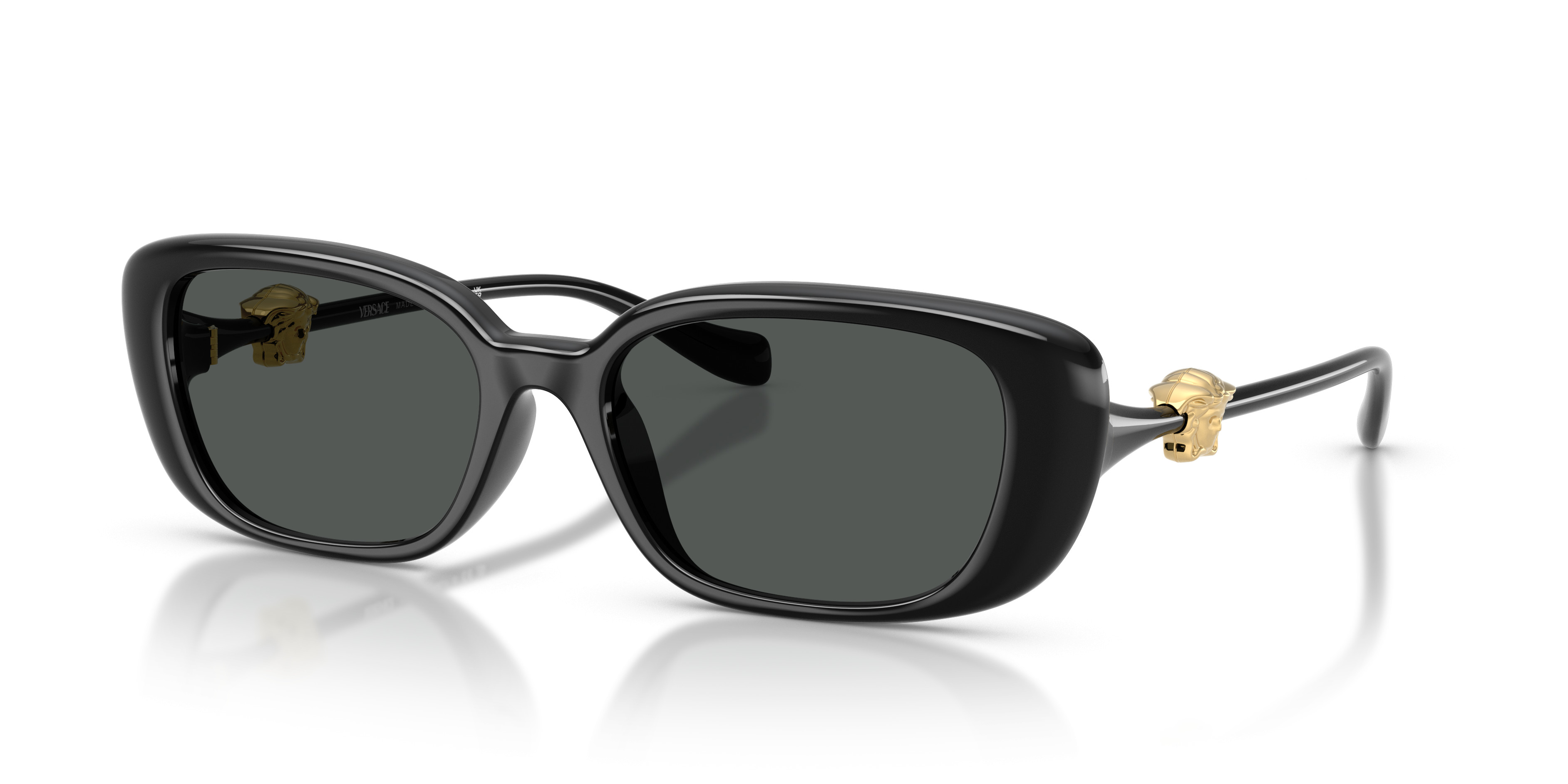 Versace Dark Brown Frame Sunglasses with Black Lenses NEW VERSACE SUNGLASSES VE2232 143887 BLACK/DARK GRAY 61mm  main image 2