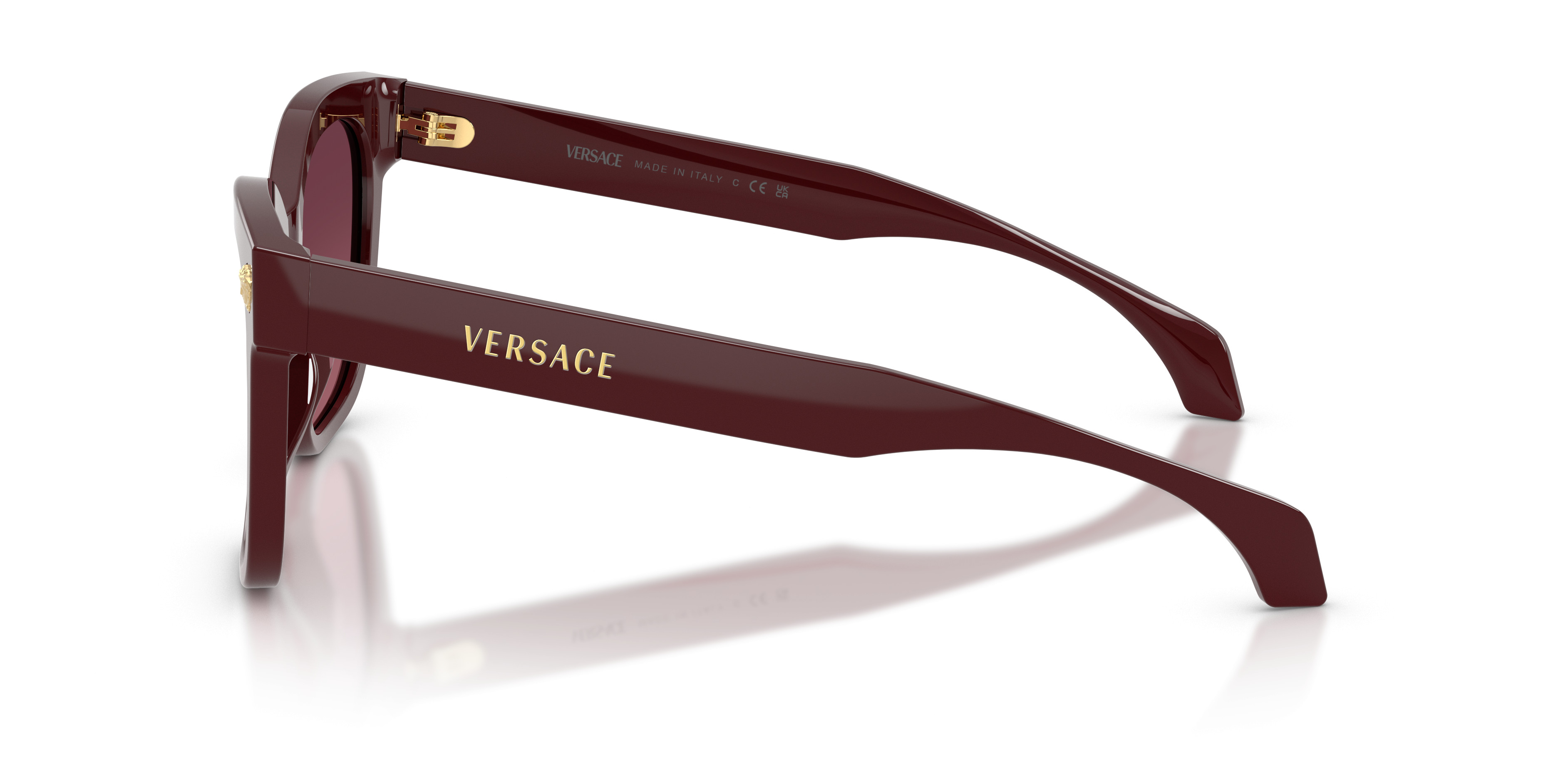 VERSACE: Sunglasses VE4314 burgundy Versace MOD 4146 Non-RX Burgundy Frame Sunglasses Made In  main image 2