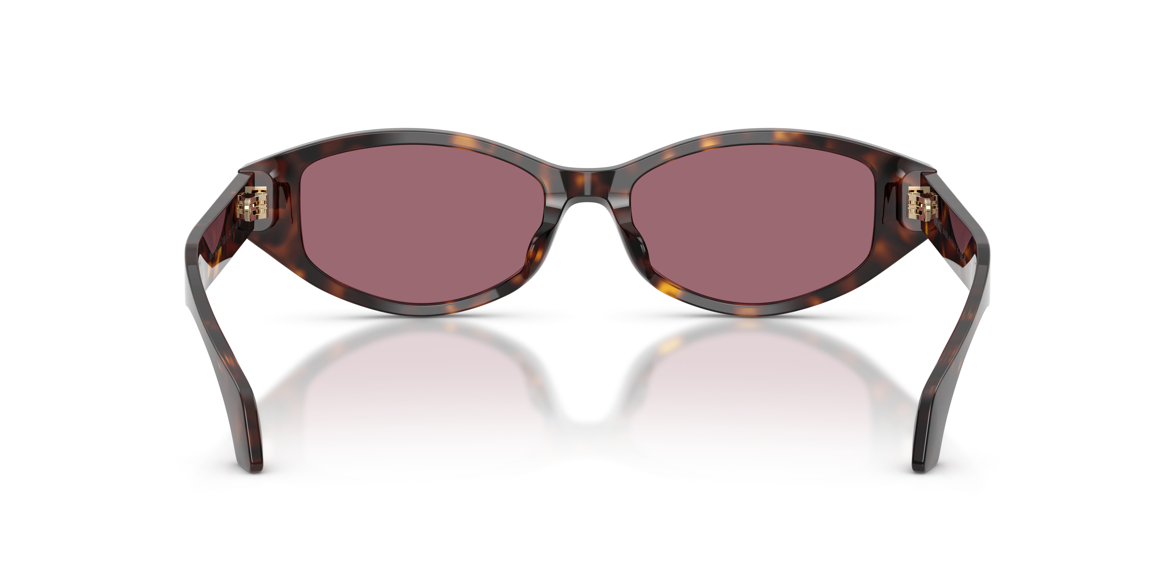 Versace Women\'s Tortoiseshell Sunglasses with Burgundy Lenses Signature Cat-Eye Sunglasses Havana | VERSACE US main image 2