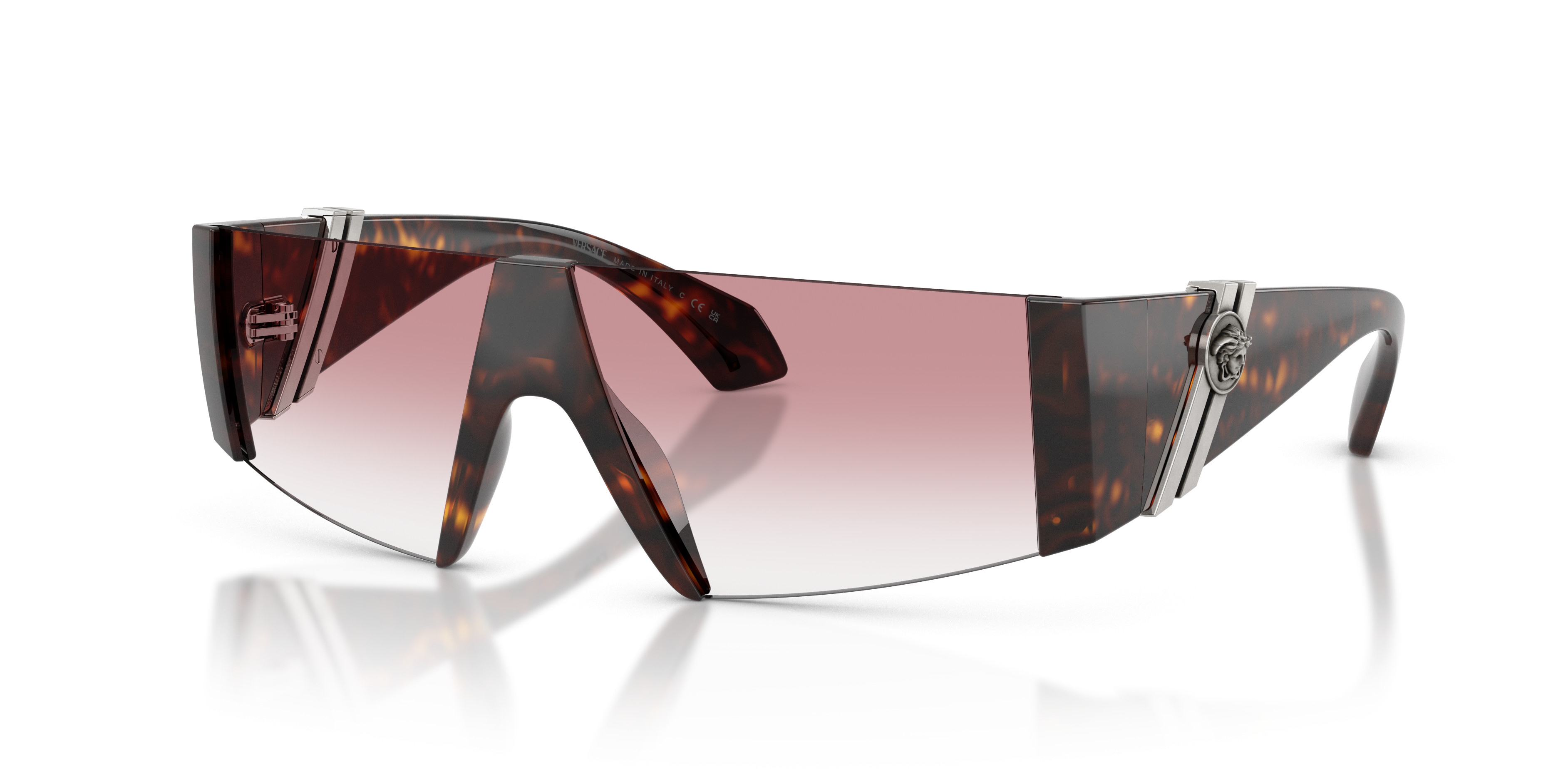 Versace Wemon\'s BrownFrame with Brown Gradient Lenses Sunglasses NWT. Versace VE2293 XXL (0 - 140) with Brown lenses and Gold  main image 4