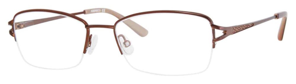 Adensco EYEGLASSES AD235-09Q-53 New with case ADENSCO AD235-09Q-53 Eyeglasses Size 53mm 17mm 140mm brown  main image 2