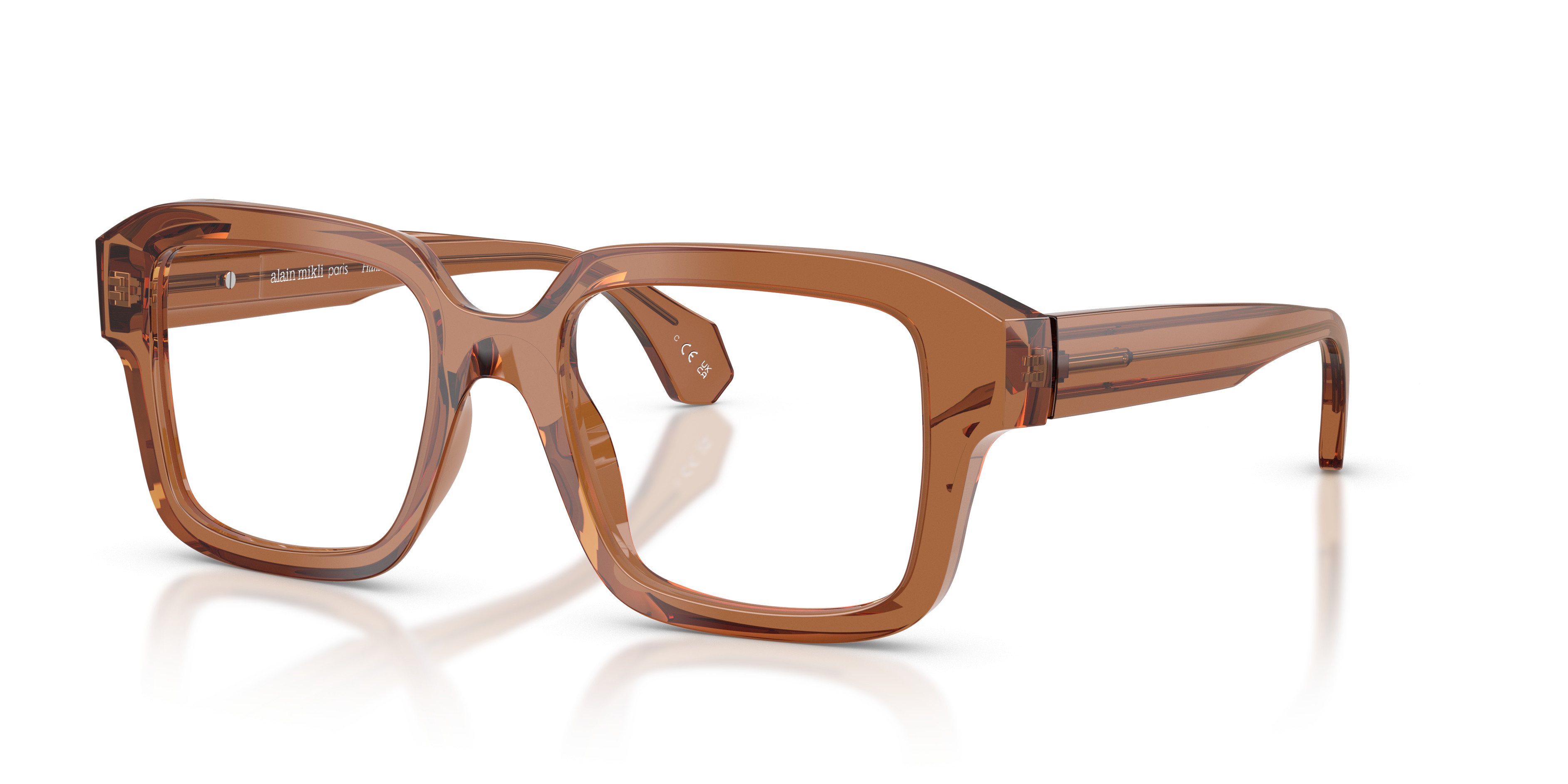 Alain Mikli A0561-15 Eyeglasses 53-18-135 Bronze Hand Made in France FRAMES ONLY Alain Mikli Eyeglasses A0663 15 Purple Orange 54-18-135  main image 2