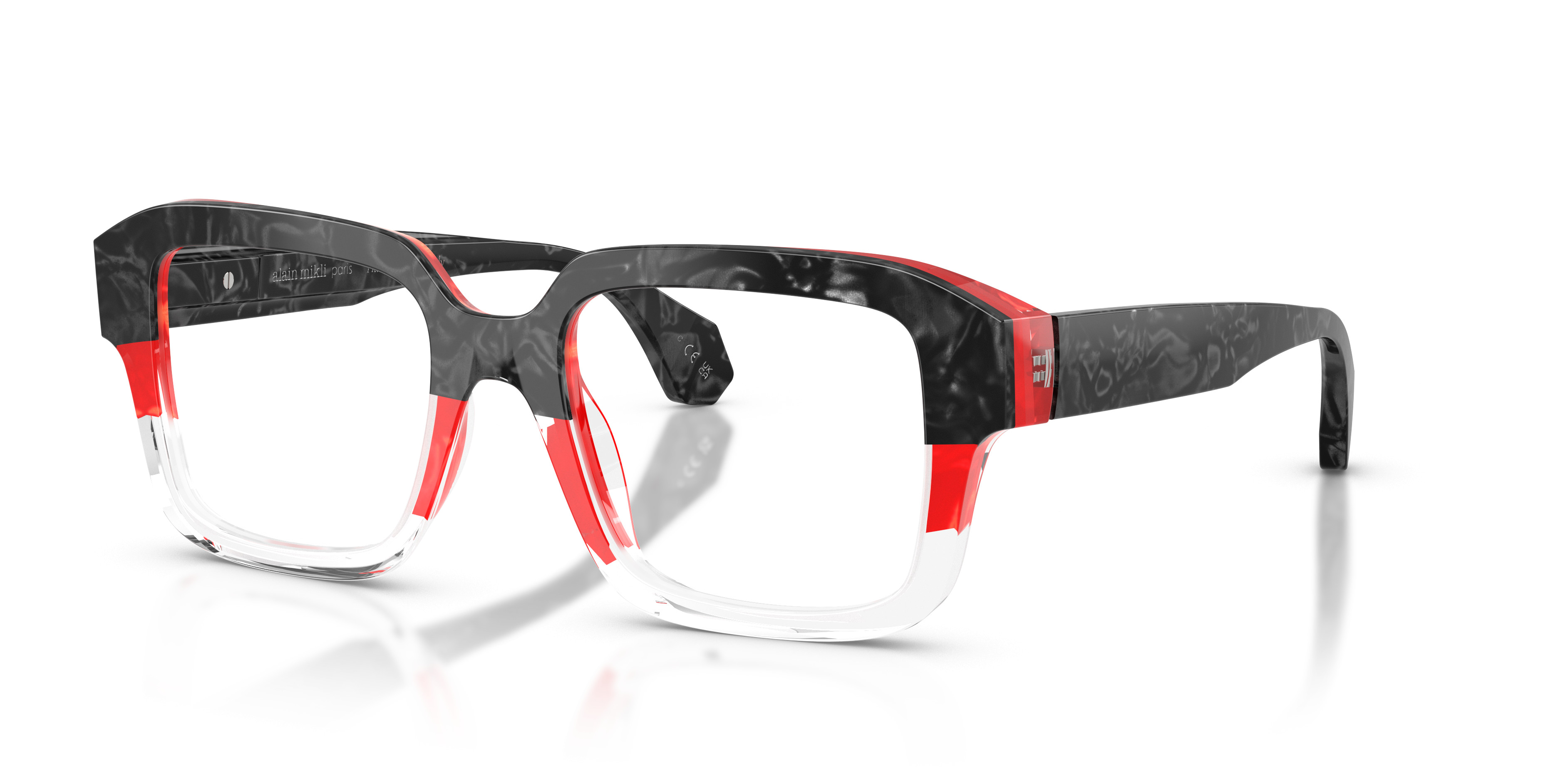 Alain Mikli A0355-11 Checkered Sunglasses Red Women’s 58-17-125 Alain Mikli / A03108 / RED/CRYSTAL/ RED BLUE HA - Shop  main image 2