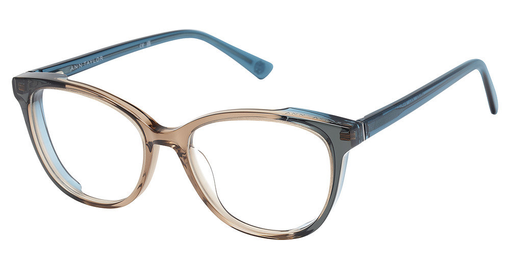 Ann Taylor At356 C03 Transparent Blush Pink Opaque Laminate Eyeglasses 52-16-135 NEW ANN TAYLOR AT356 C03 TRANSPARENT BLUSH PINK OPAQUE  main image 4