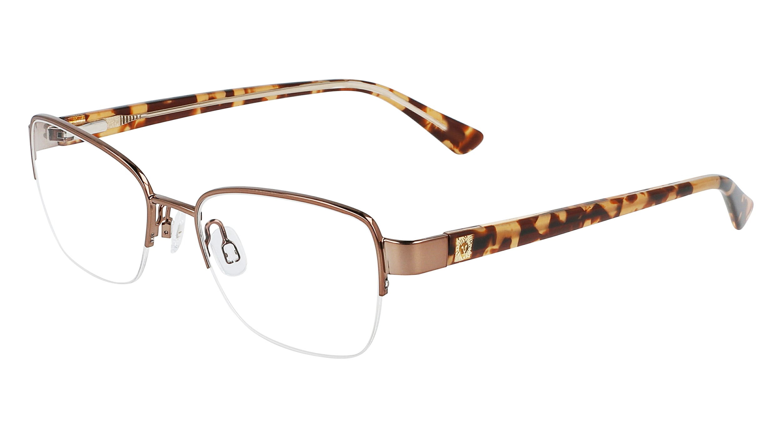 Anne Klein gold‎ and Brown Eyeglass frames only damaged AKNY  9077 459S135 AK5125 Eyeglasses - Anne Klein Authorized Retailer  main image 2