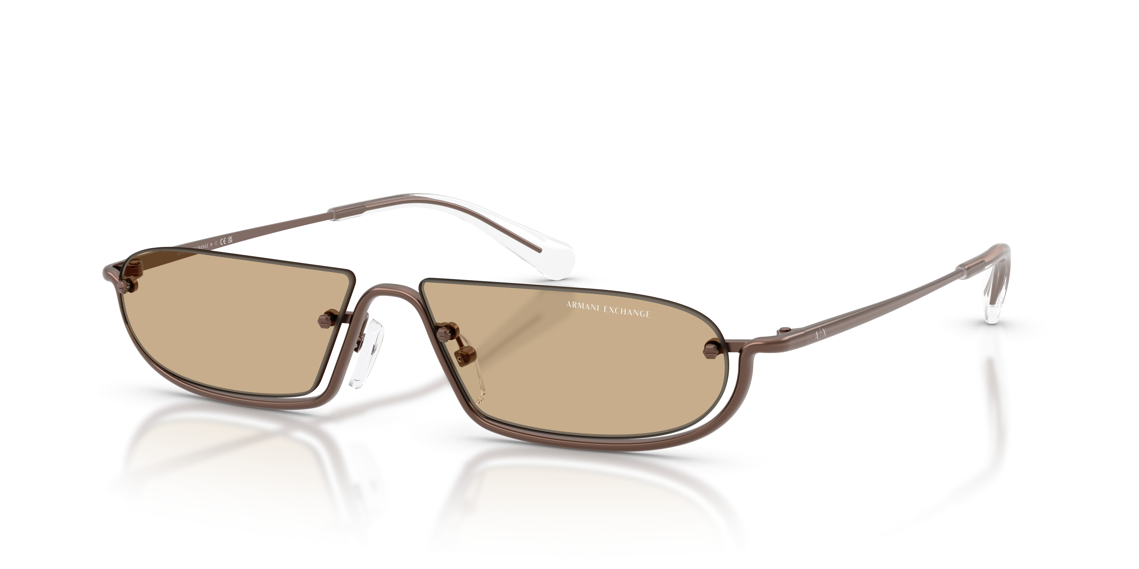 NEW ARMANI EXCHANGE AX088/S Silver Sunglasses NEW WITHOUT TAGS Armani Exchange Armani Exchange Sunglasses in Silver  main image 4