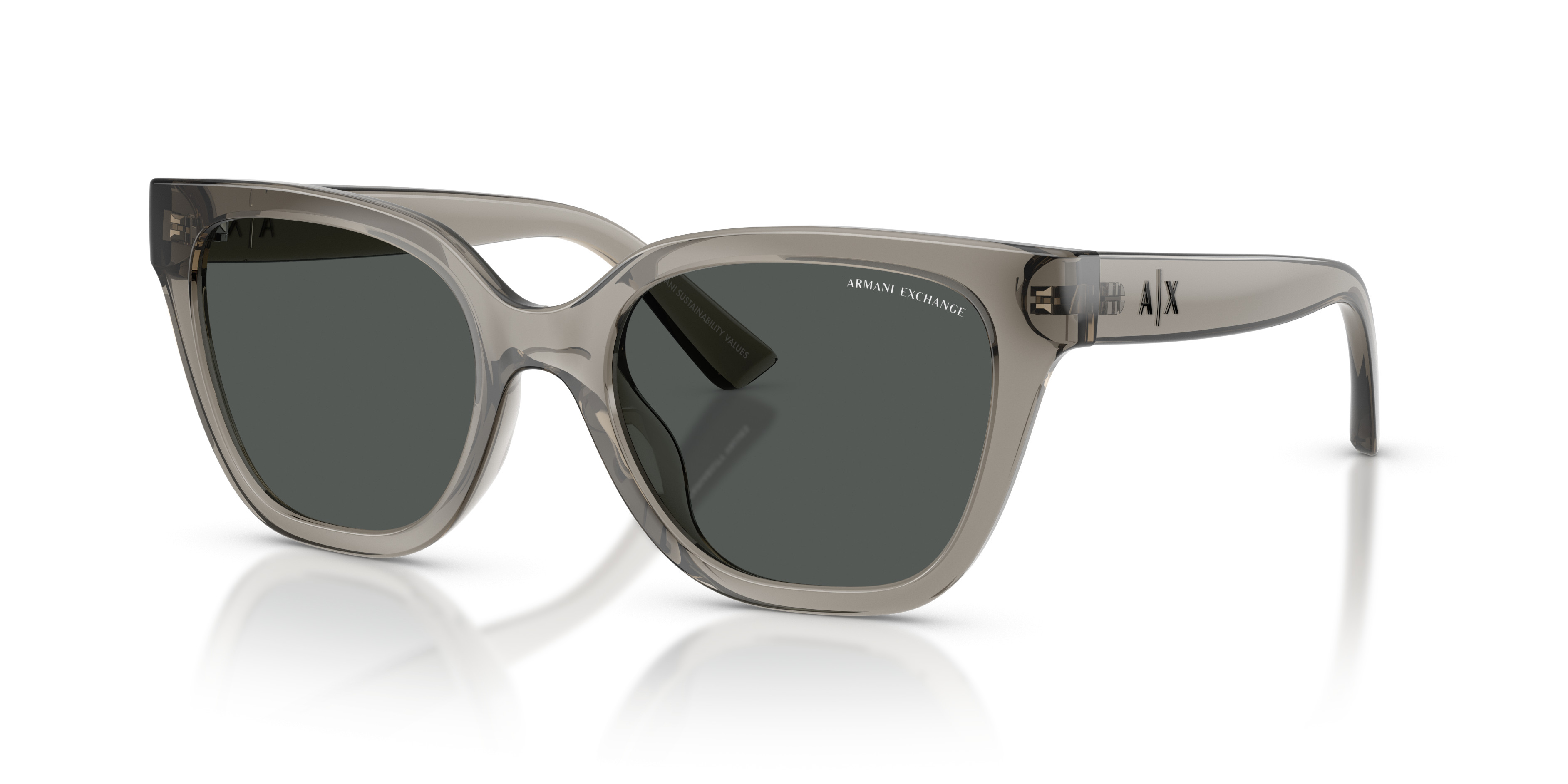 NEW ARMANI EXCHANGE AX115/S Translucent Gray Green Sunglasses NEW WITHOUT TAGS AX2060S Sunglasses - Armani Exchange Authorized Retailer  main image 4