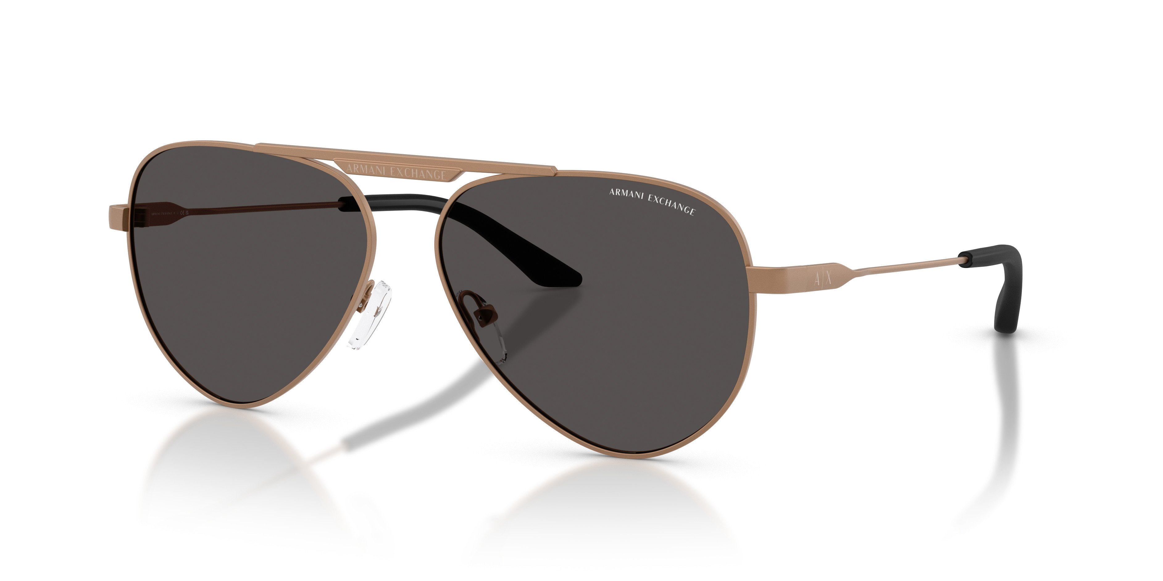 Armani Exchange AX045/S Bronze Gradient Aviator Sunglasses A|X Armani Exchange Brown Sunglasses for Men for sale | eBay main image 2