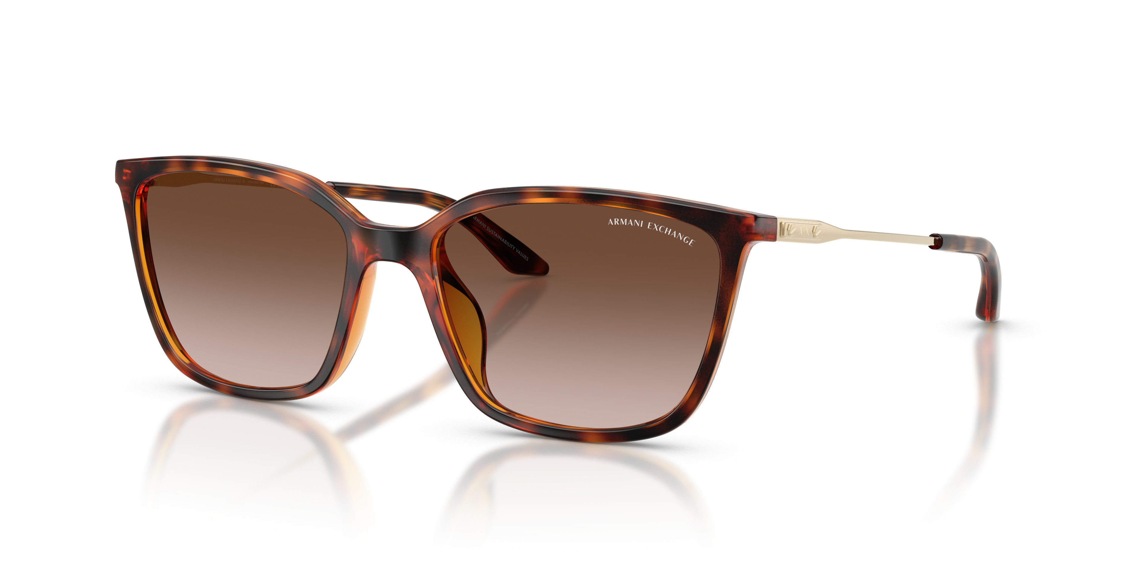 Armani Exchange Brown Sunglasses AX4168SU Sunglasses - Armani Exchange Authorized Retailer  main image 4