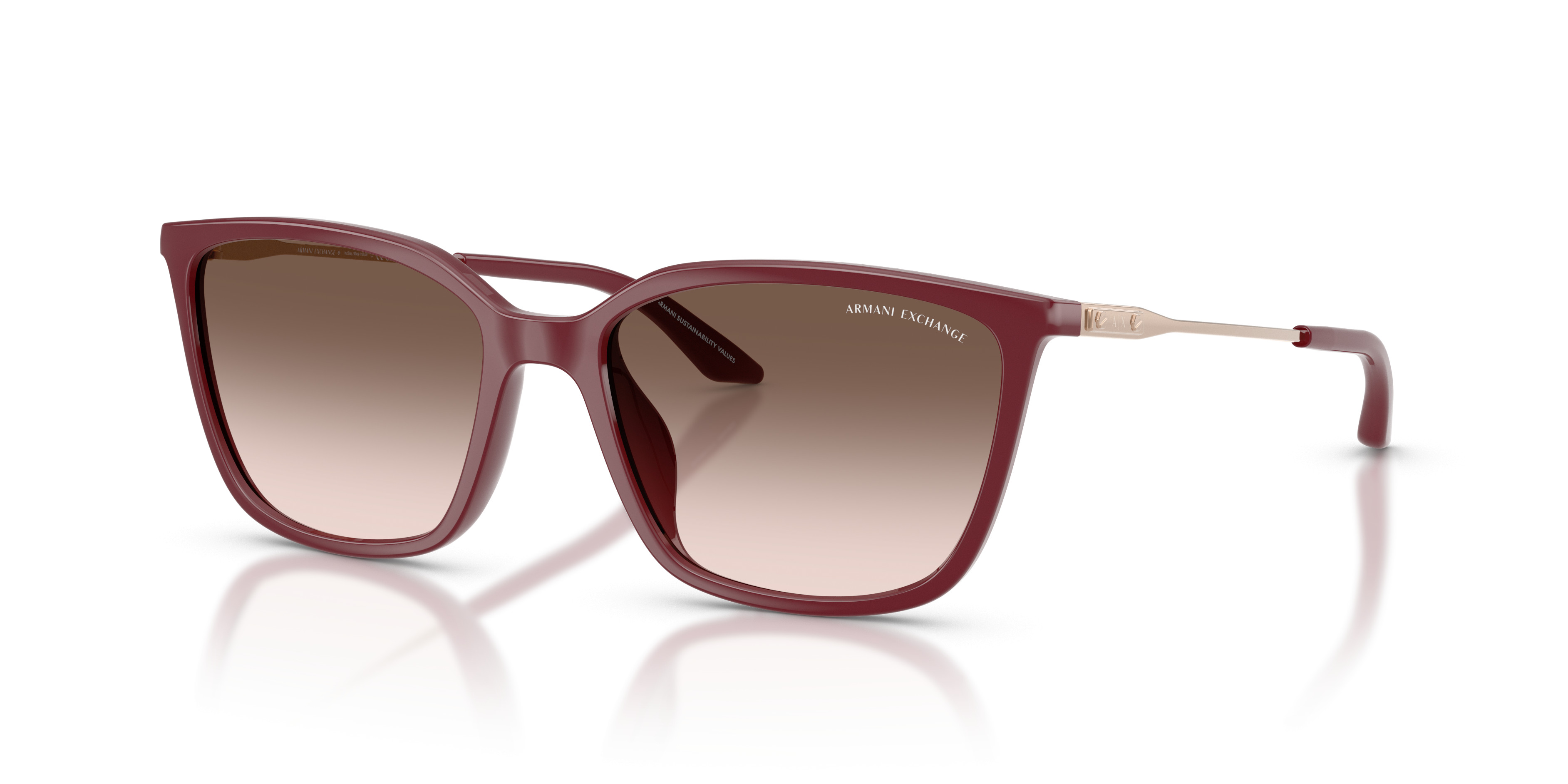 Armani Exchange Rose-Tinted Sunglasses AX2032S Sunglasses - Armani Exchange Authorized Retailer  main image 2