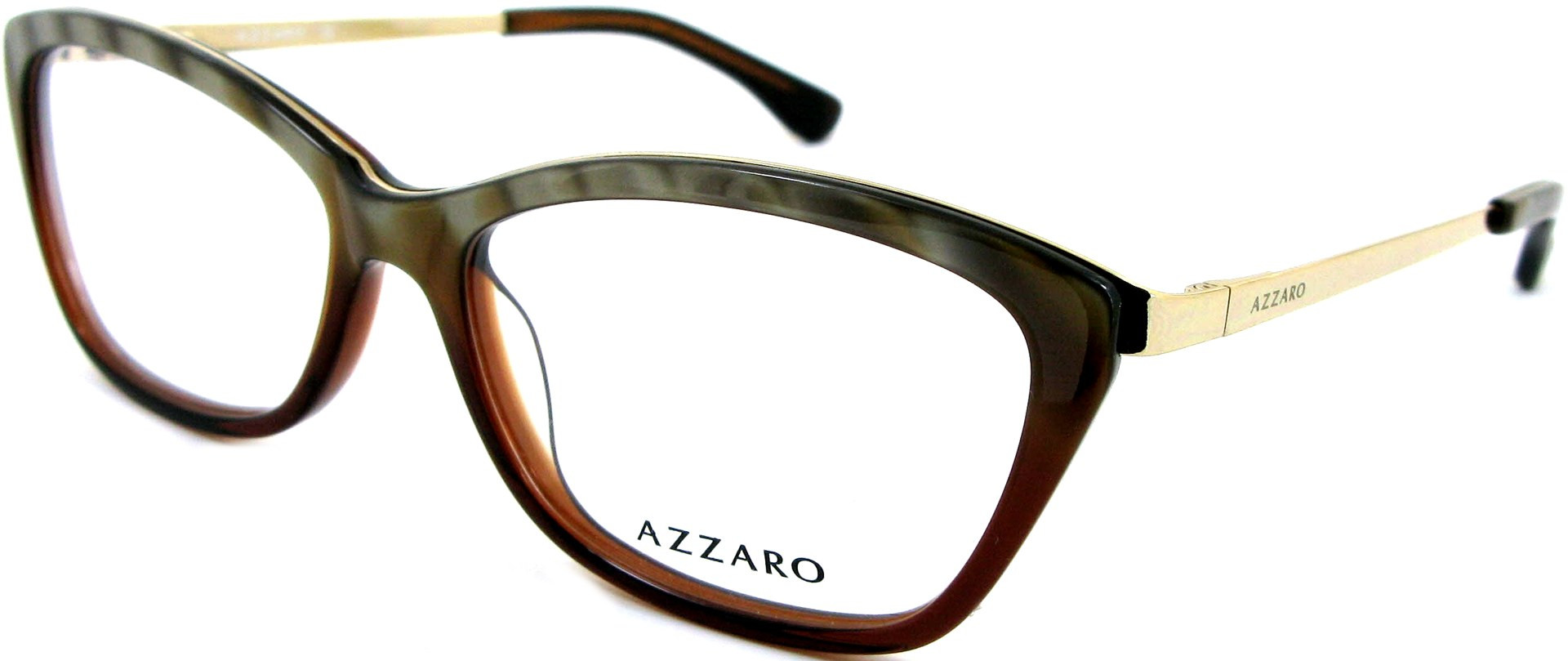 Azzaro Eyeglasses A23482 France Designer Demo Lens Brown 54-17-140 ? AZZARO Paris Eyewear – Redefining Luxury & Style! ? Step  main image 2