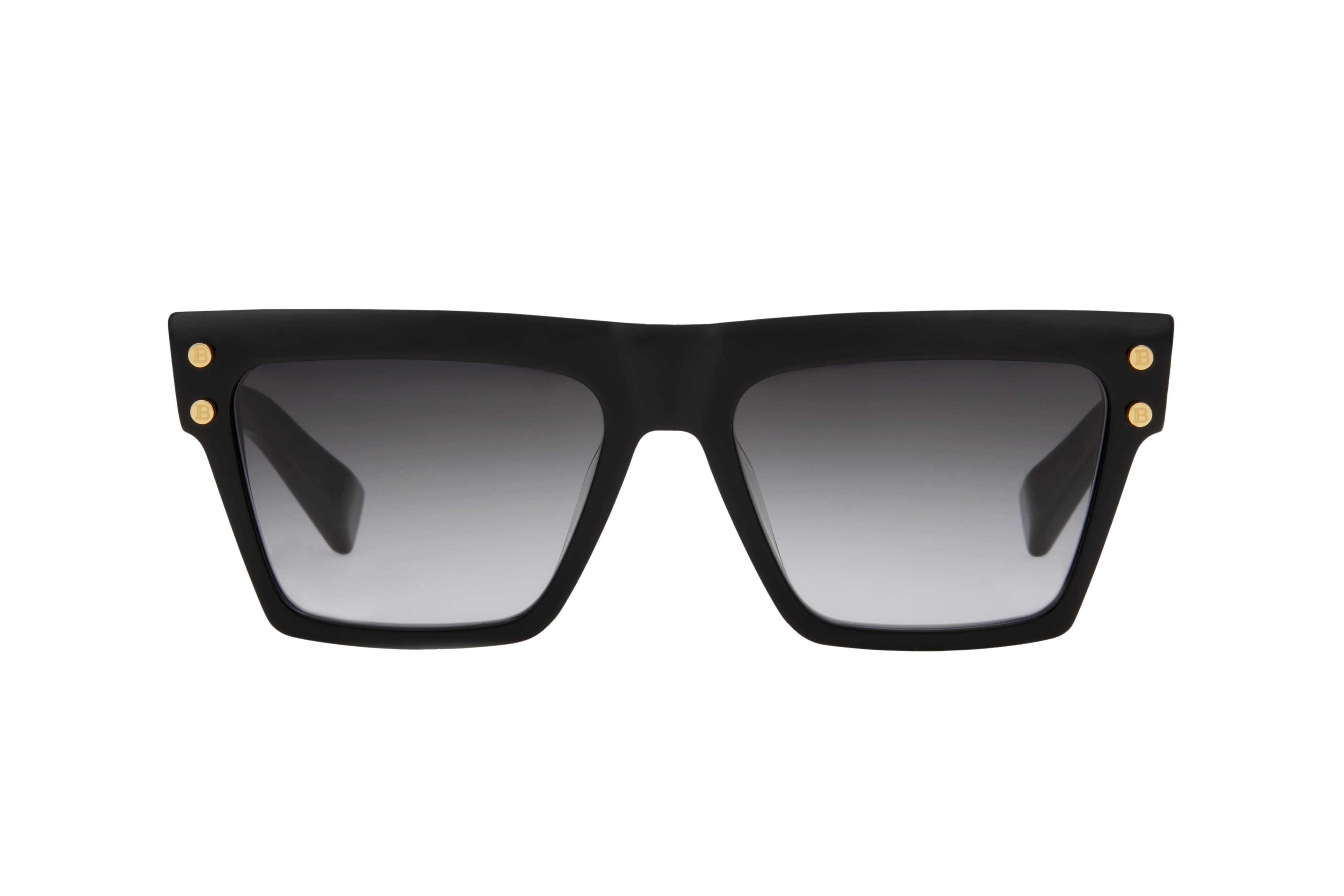 Balmain B-V BPS-121A-54 Women BRAND NEW Sunglasses Titanium Black Gold Grey Cat BALMAIN B - V BPS-121A-54 Sunglasses | Shade Station main image 2