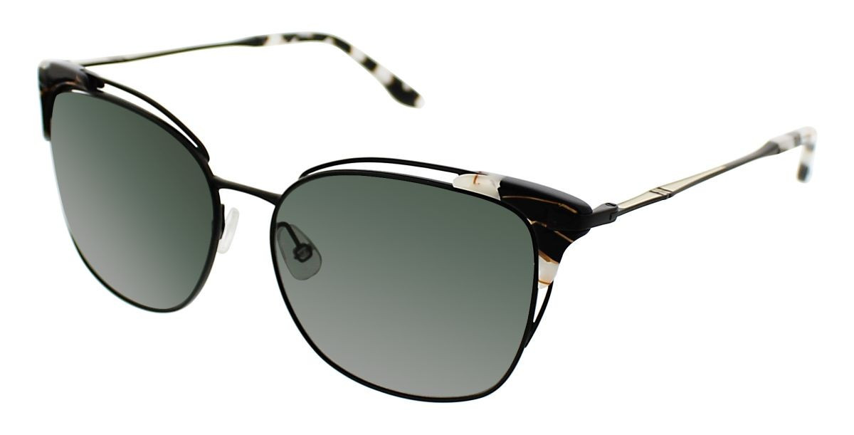 BCBGMaxAzria Black and Gray Sunglasses BCBGMAXAZRIA® Sunglasses [2025] | BCBG Authorized Dealer  main image 3