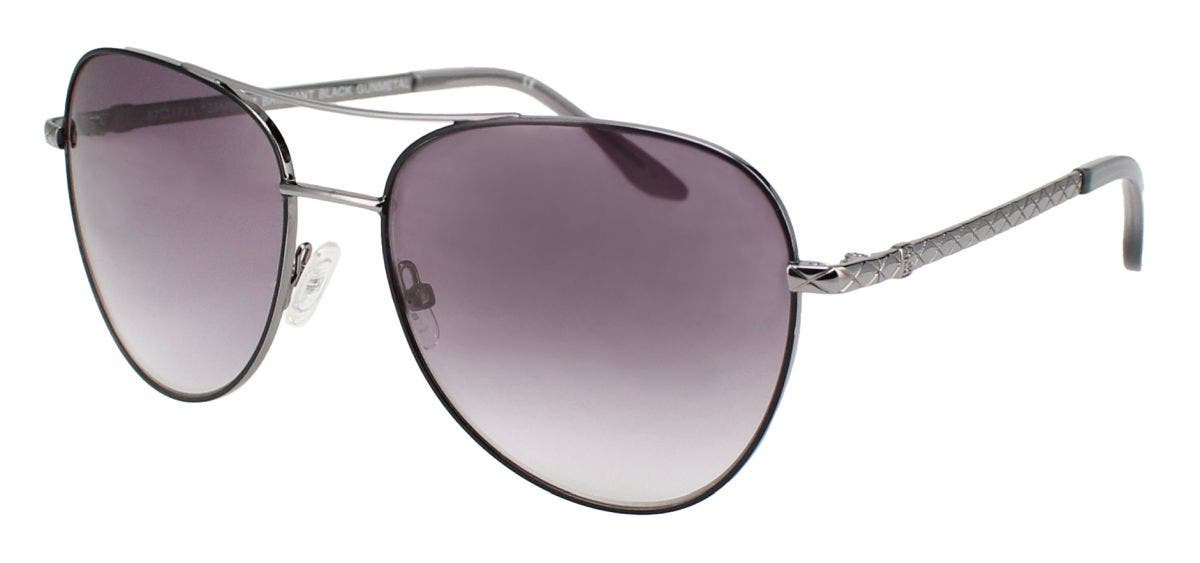 BCBGMAXAZRIA B819 GREY‎ Aviator Sunglasses Women Metal Frame Gradient Lens 21204 BCBGMAXAZRIA Aviator Sunglasses for Women | Mercari main image 4