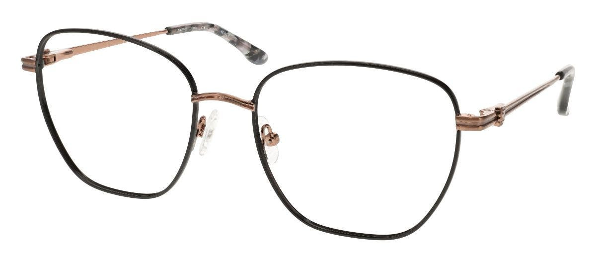 BCBGMaxAzria Vintage Brown and White Patterned Women\'s Glasses Vintage BCBGMAXAZRIA Eyewear Mod Holden Brown Eyeglasses  main image 3