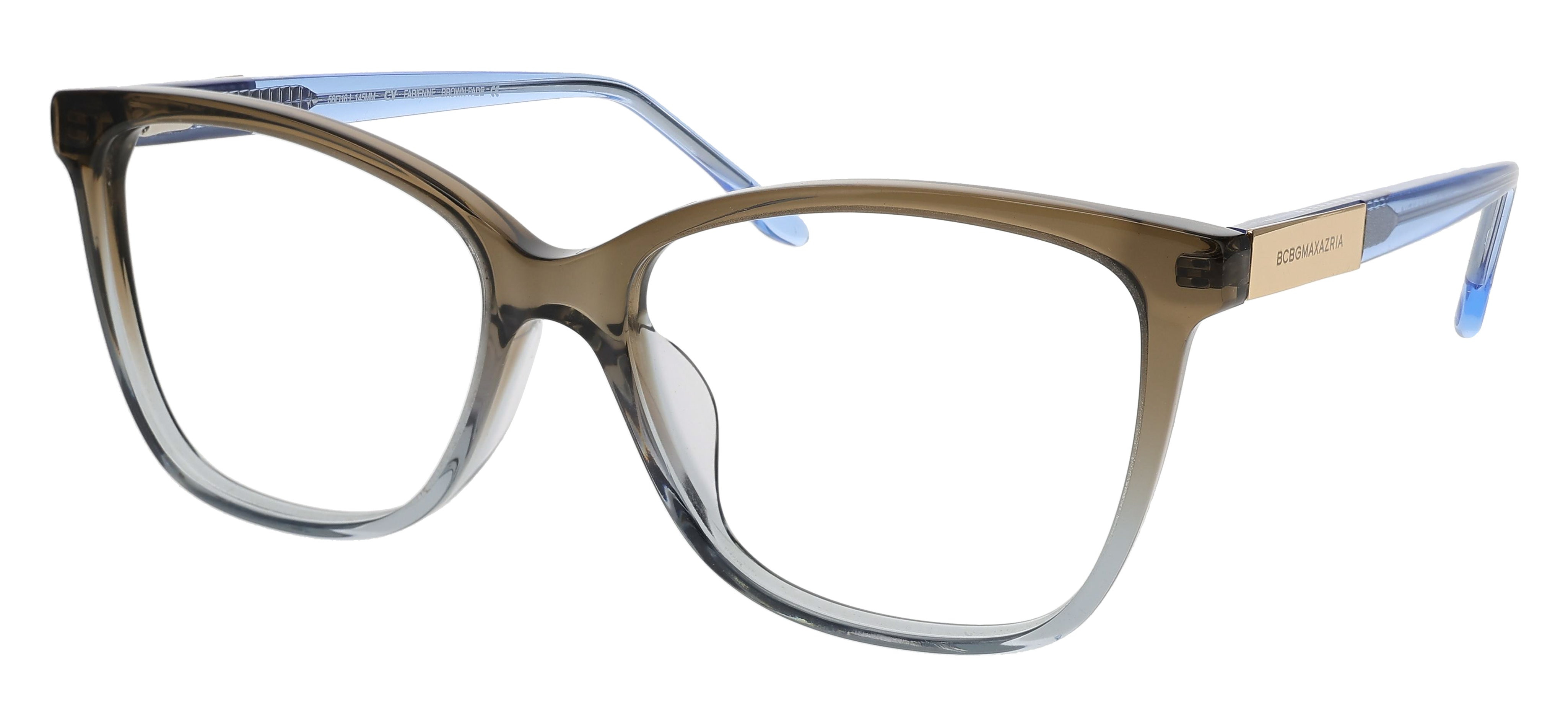 BCBGMAXAZRIA Eyeglasses Frames Full Rim‎ Chestnut Blue Fade 20596 BCBGMAXAZRIA Eyeglasses Frames Fleur Purple Fade Round 53-16  main image 4