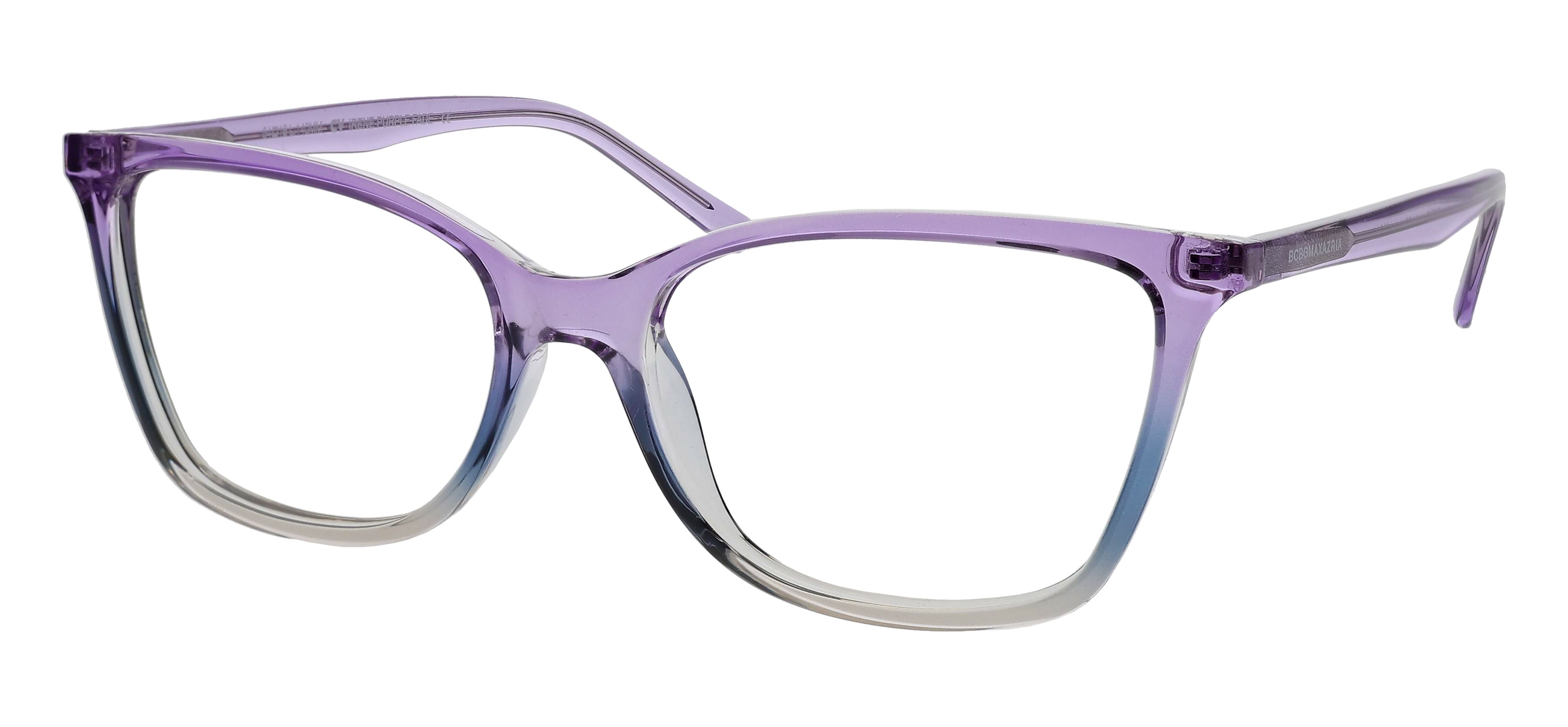 BCBGMAXAZRIA Women Gold Metal Purple Gradient Cat‎ Eye Eyeglasses Frames 21362 BCBGMAXAZRIA Brynn Blue Slate Designer Eyeglasses Frames  main image 4