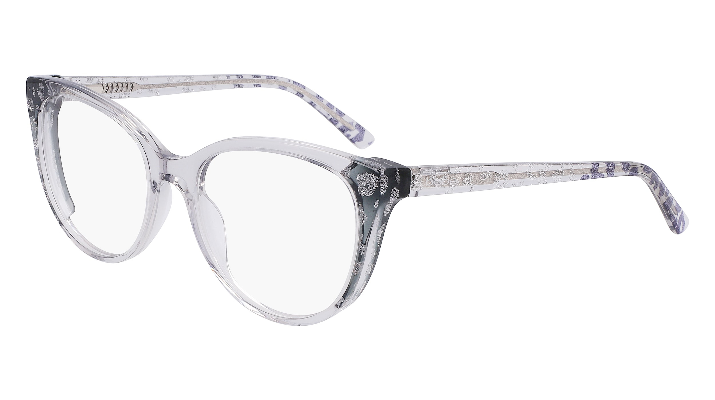 bebe Clear Frame Sunglasses with Gray Lenses Amazon.com: bebe Eyeglasses BB 5208 050 Grey Animal  main image 3