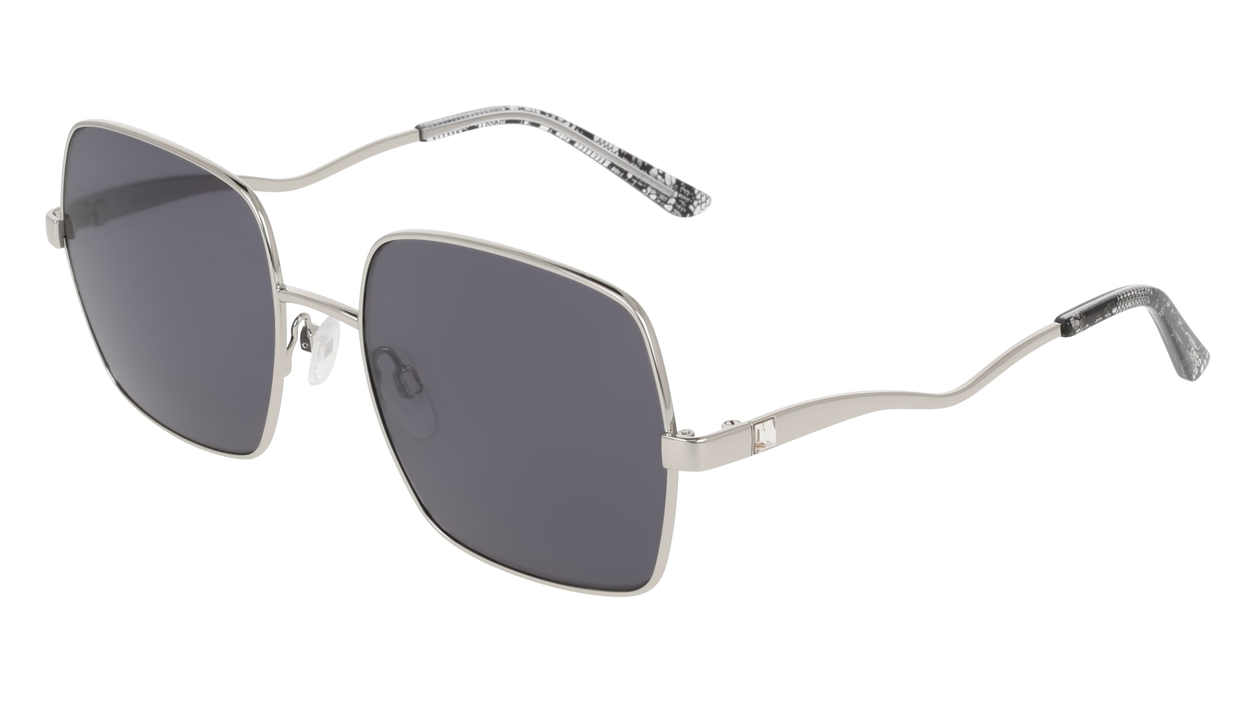 Bebe Silver and Black Sunglasses Amazon.com: bebe Sunglasses BE 7051 BLACK 002/JET BE7051  main image 2