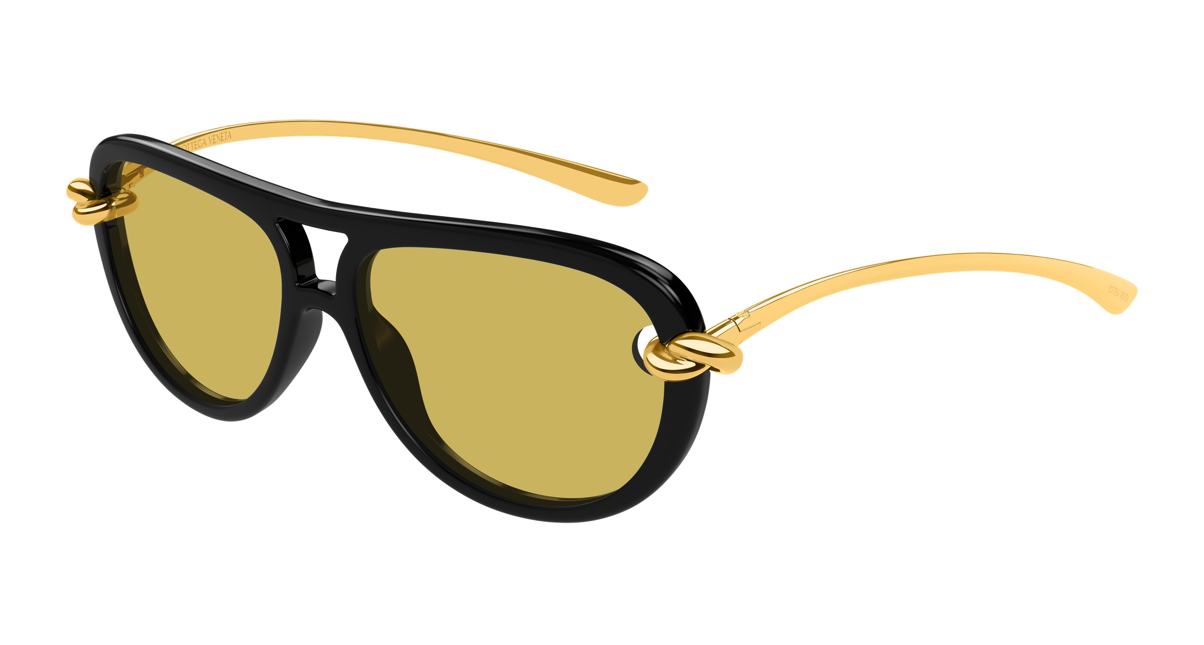 BOTTEGA VENETA】Gold Frame Sunglasses 【公式通販】
