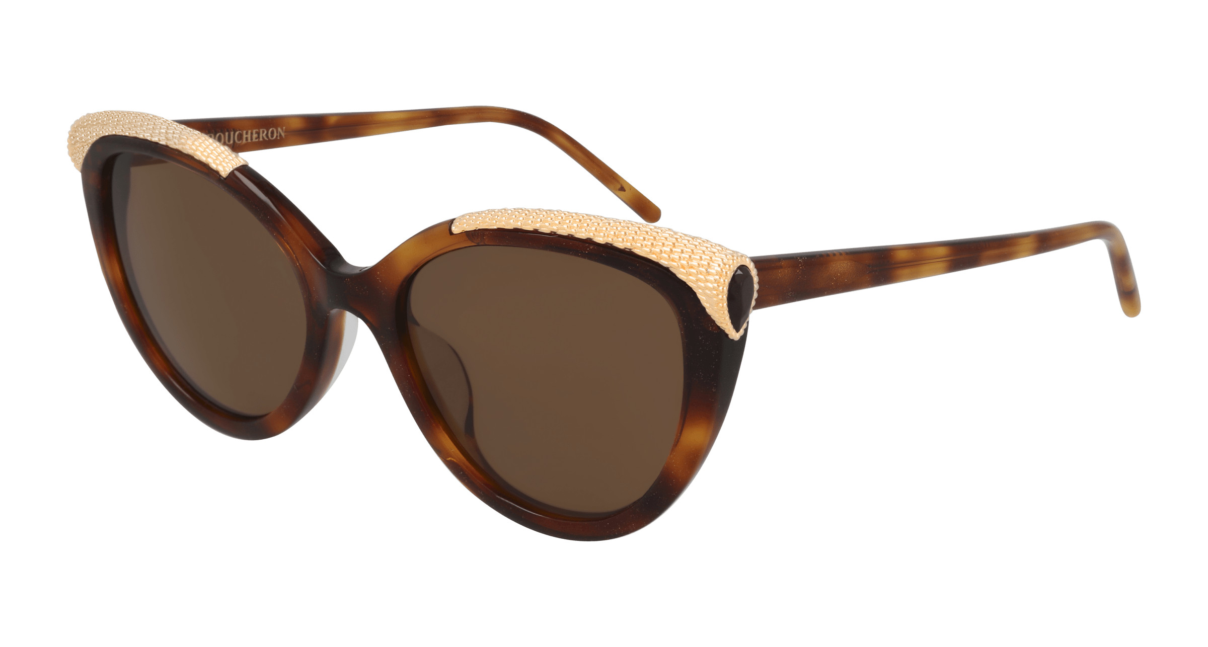 New, BOUCHERON Paris Sunglasses BC0116S 001, Authentic $1090 BOUCHERON BC0116S 001 Black/Gold Authentic 53mm  main image 3