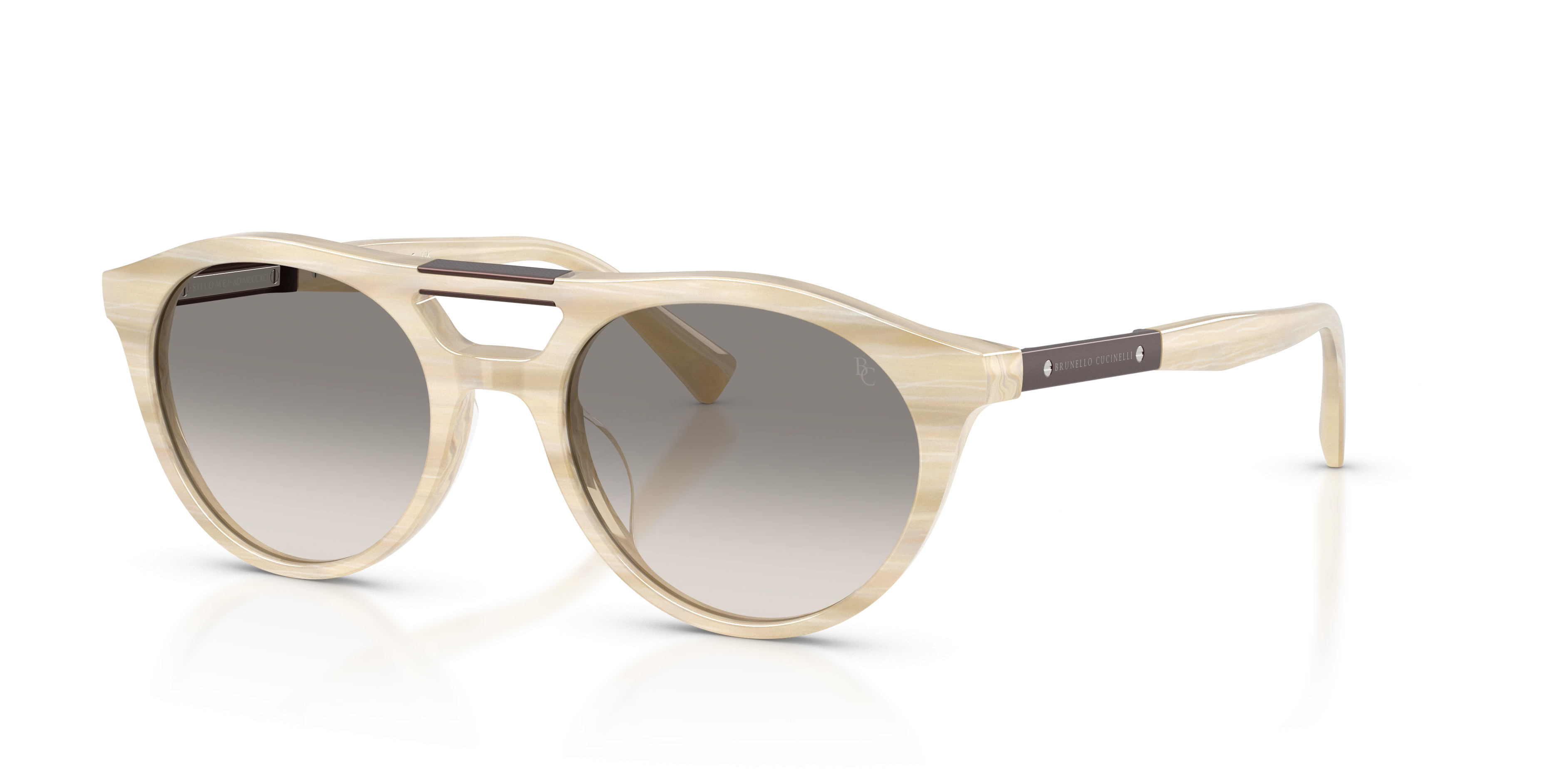 s*a様 美品 Brunello Cucinelli スパンコール付きダークグレ BC4020S Sunglasses - Brunello Cucinelli Authorized Retailer