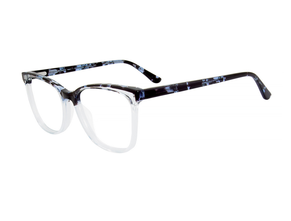 Cafe Lunettes Tortoise Rectangle Eyeglasses Clam Shell Travel Case White CAFE3407 Eyeglasses - Café Lunettes Authorized Retailer  main image 2