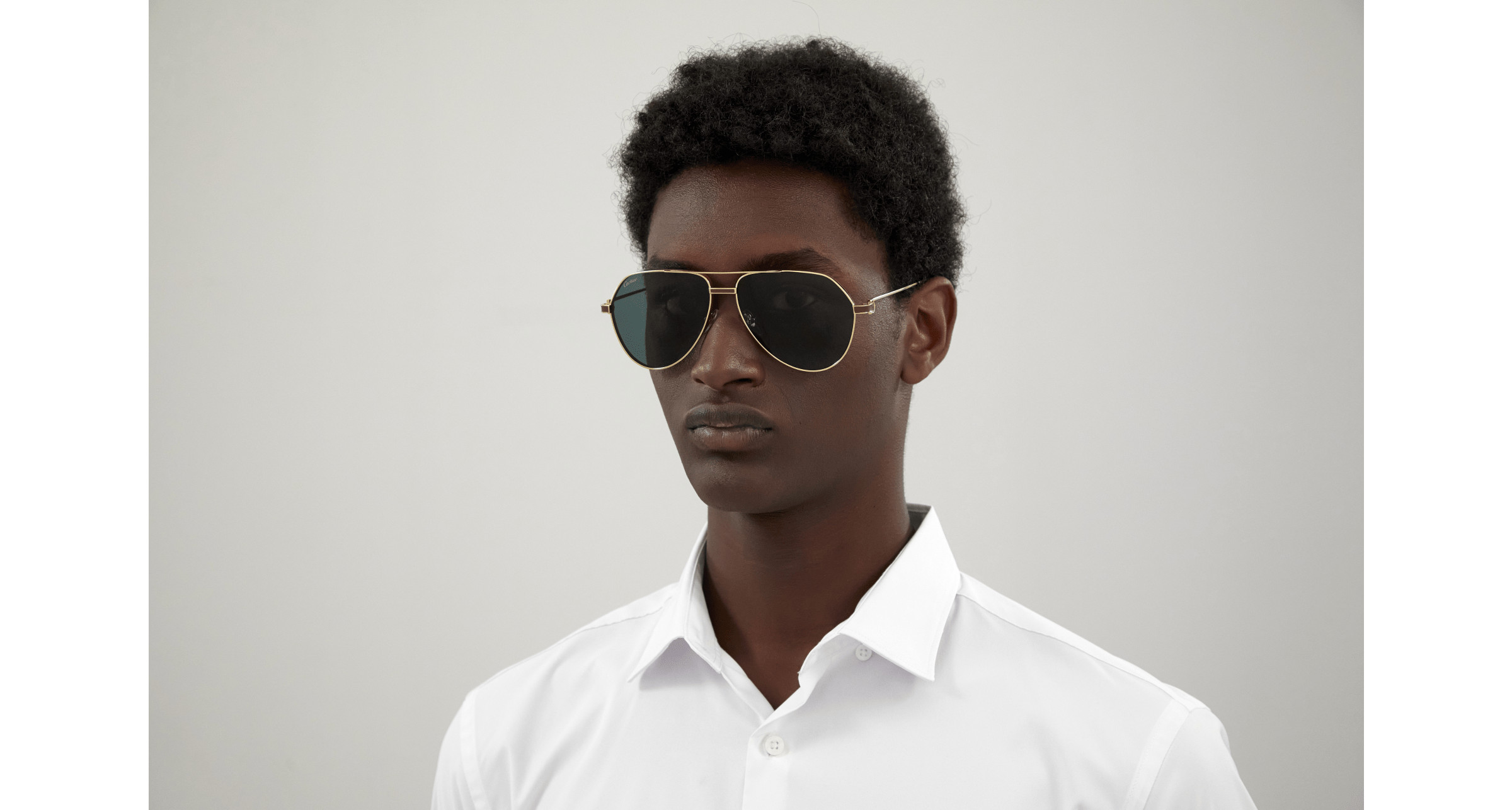 Cartier 大理石サングラス Cartier Première CT0534S Sunglasses 001 Gold Gold - eye-oo.com