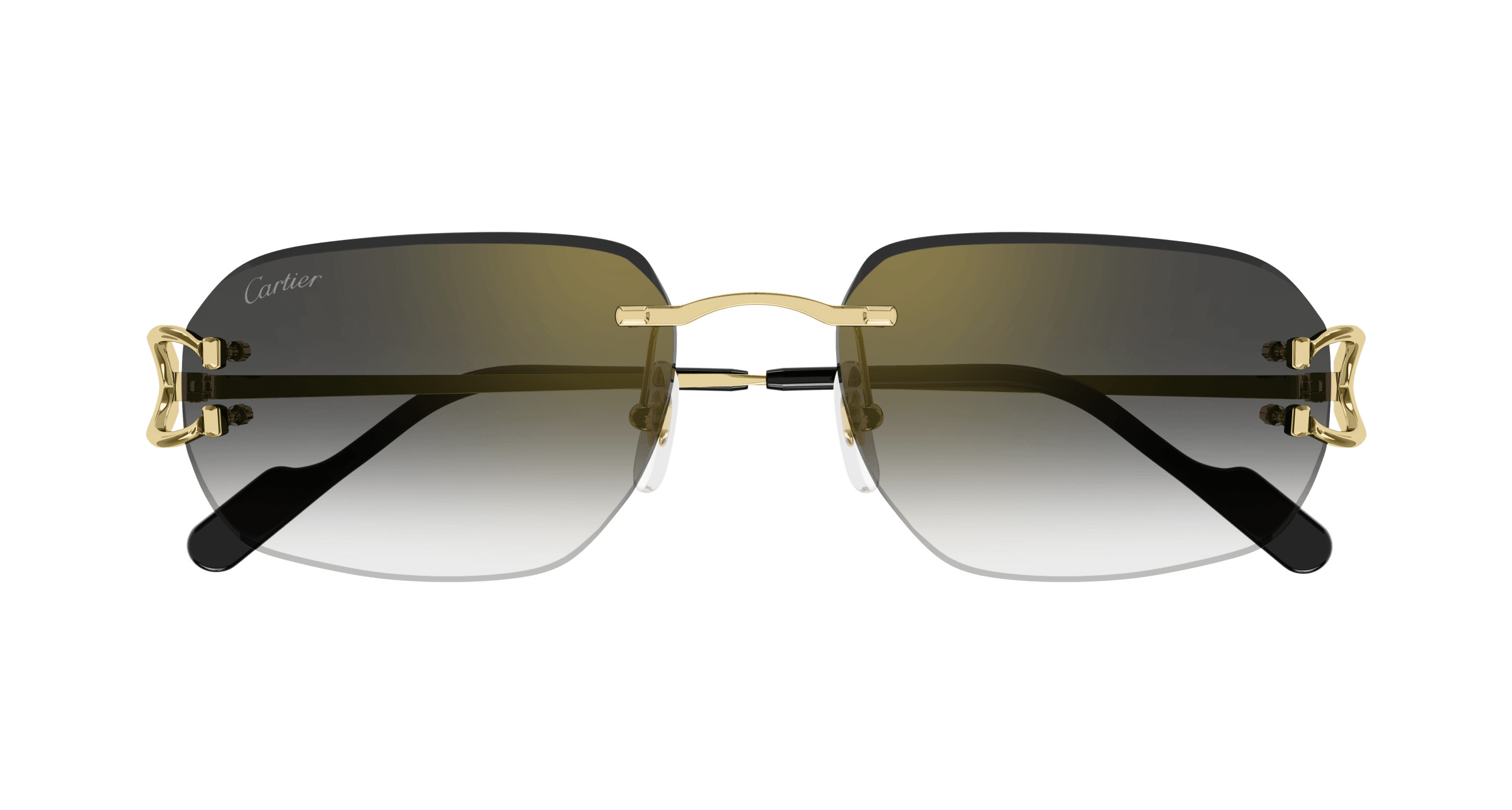 Cartier CT0468S-001 Original Replacement Lenses Gray with Anti glare new Cartier Première CT0468S Sunglasses 001 Shiny Gold - eye-oo.com main image 2