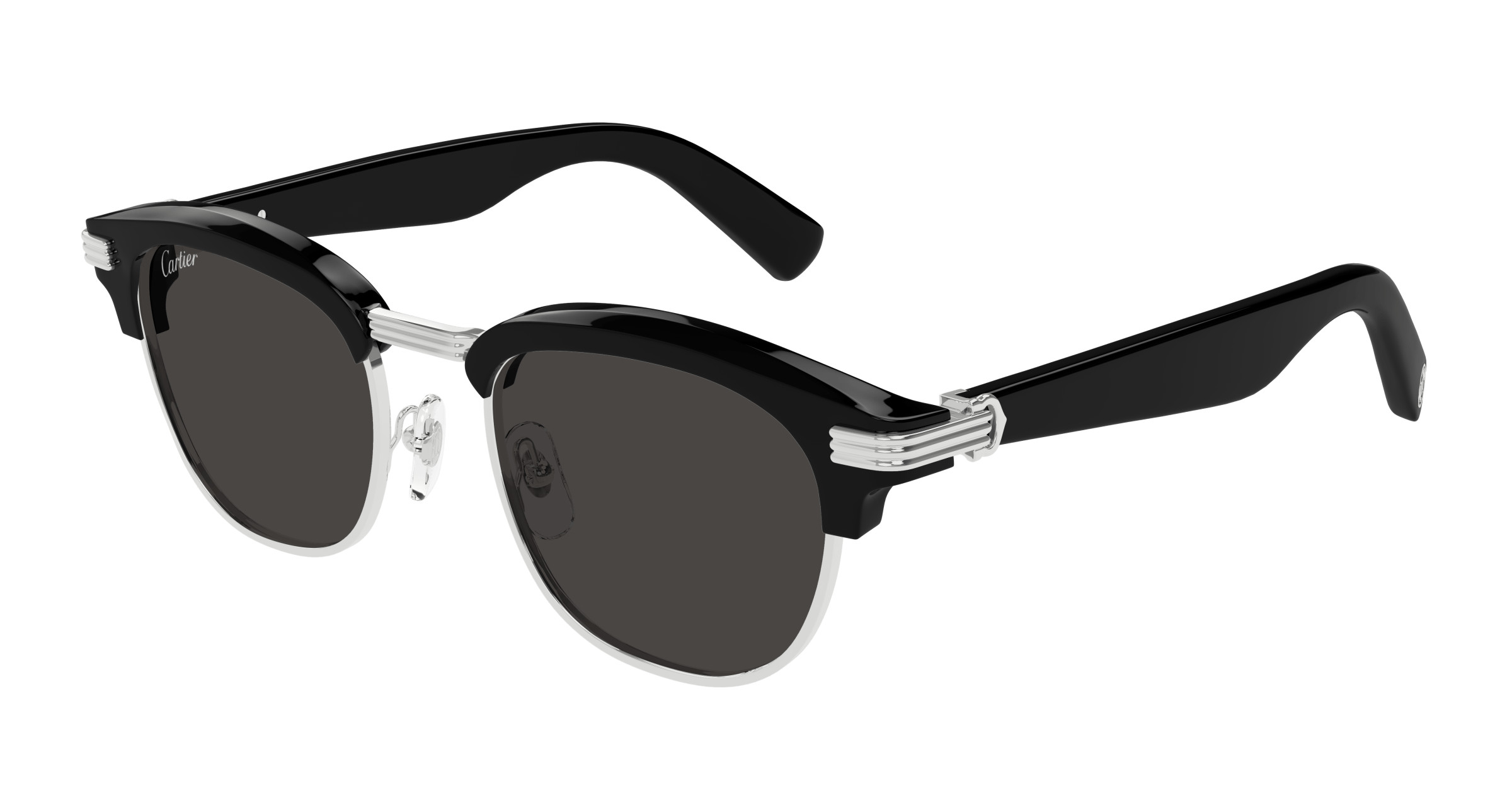 カルティエ  CT0496S-001 ラウンドフレームサングラス メンズ CT0496S Sunglasses - Cartier Authorized Retailer | coolframes.com
