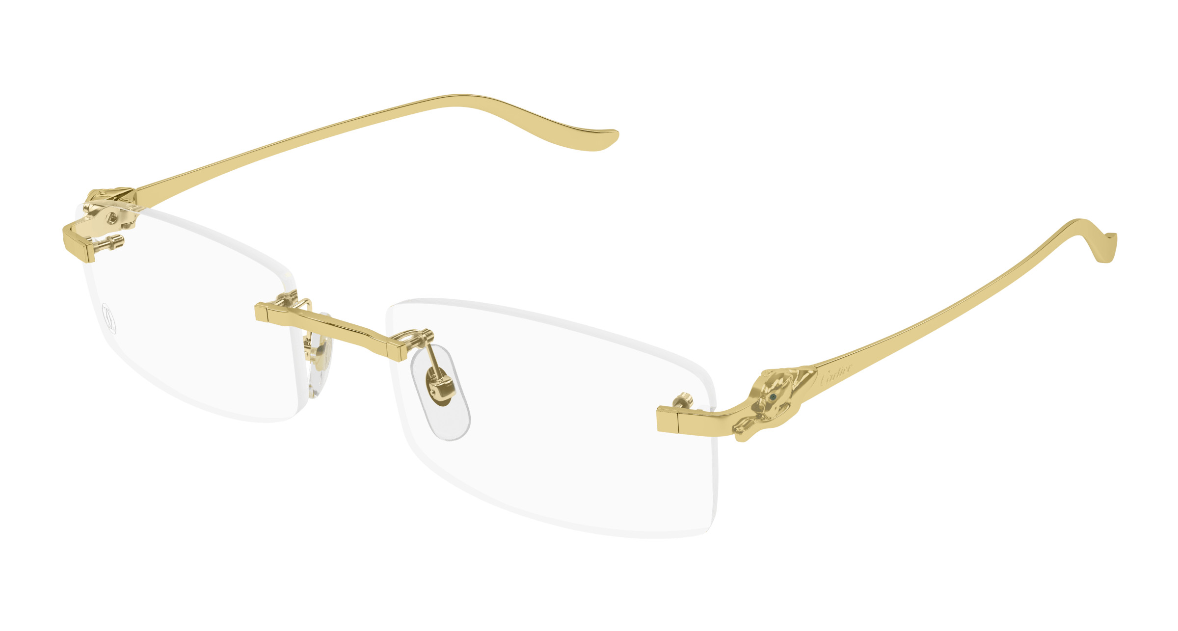 k*k様 Cartier ゴールド ダブルブリッジ メガネ Cartier CT0564O 001 Eyeglasses Gold Gold - eye-oo.com