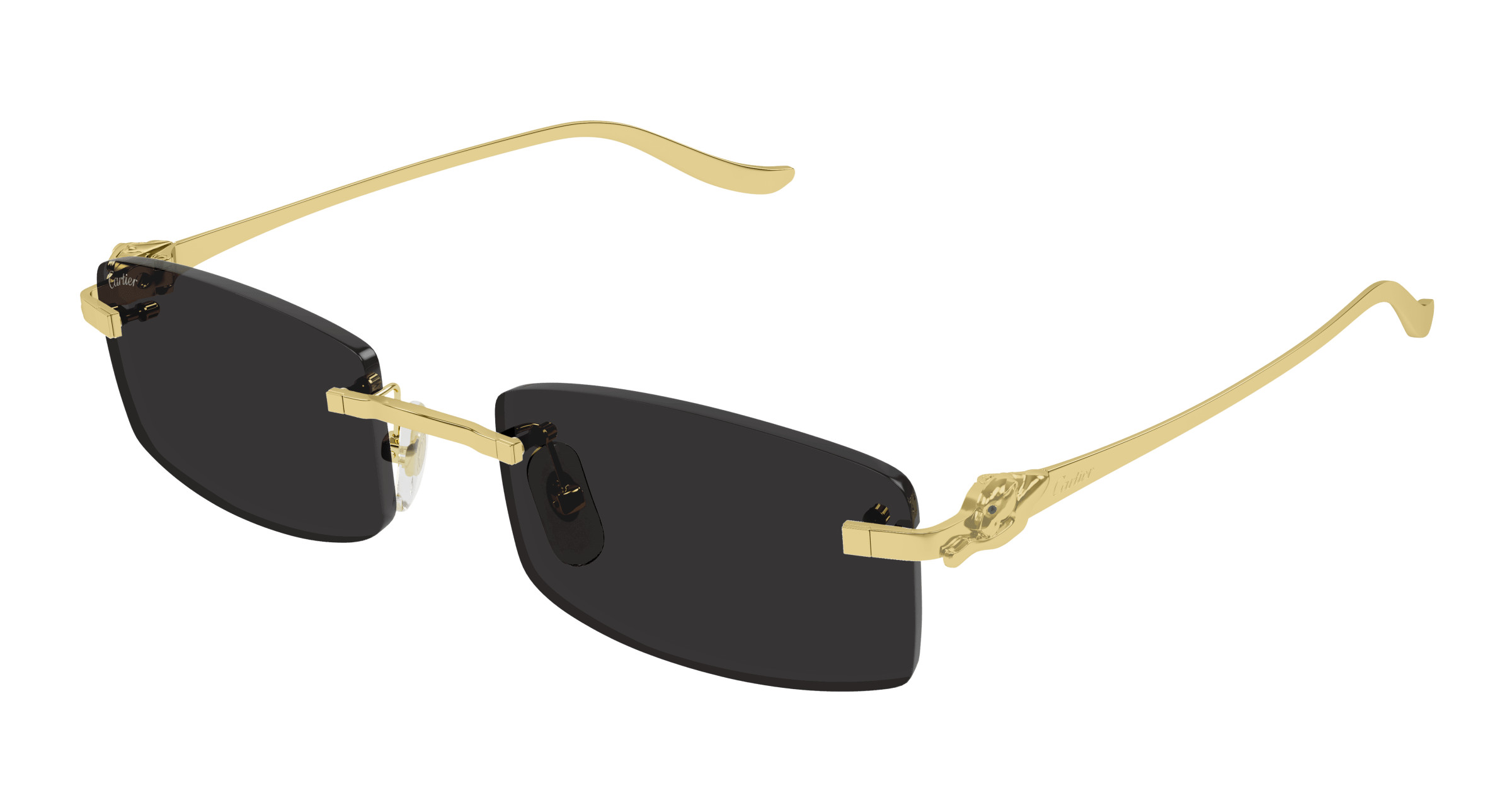 カルティエ キャリバー053 Cartier CT0543S 003 - Cateye luxury sunglasses with gold frames