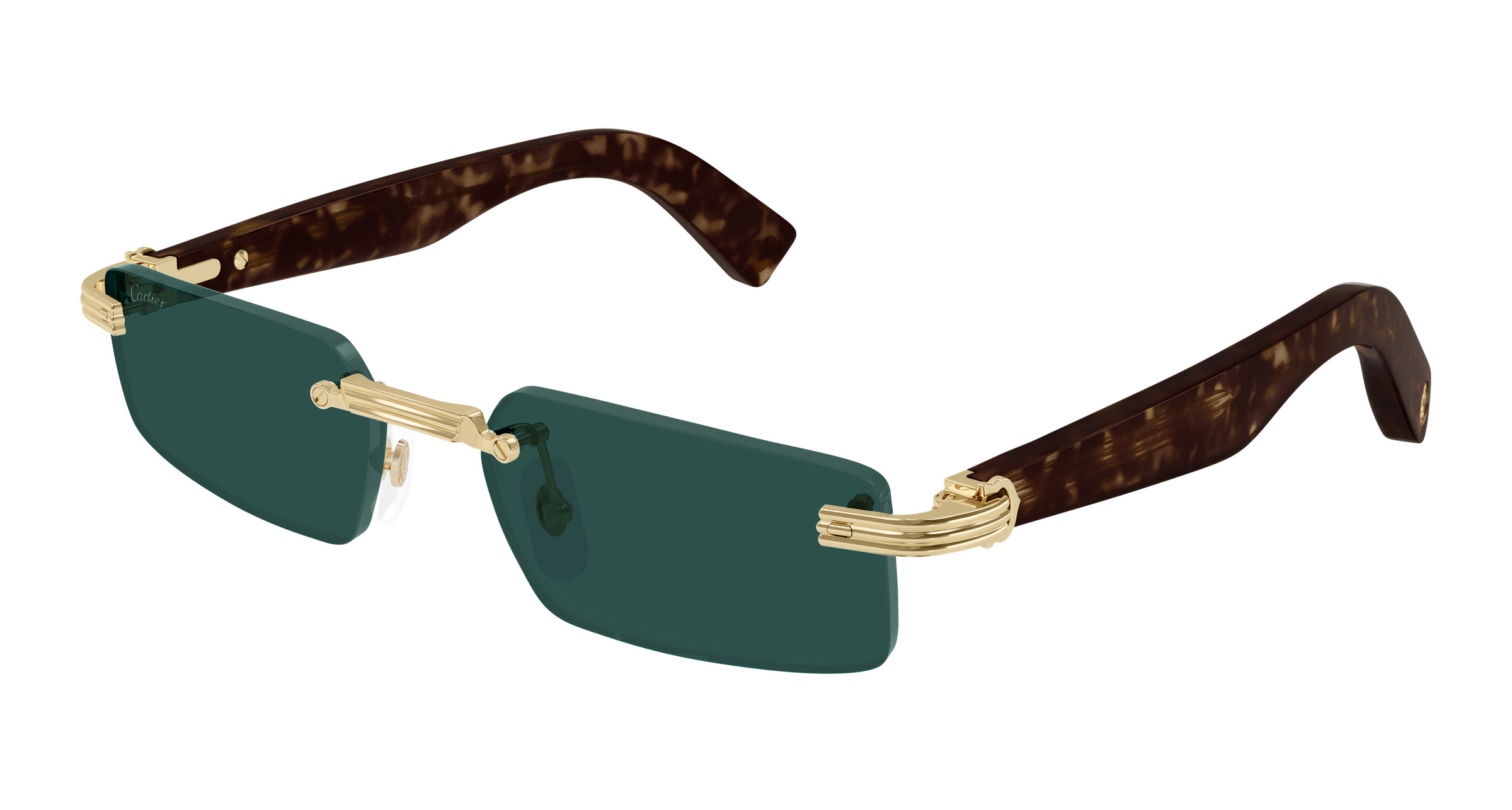 Cartier CT0537S 003 Original Replacement Lenses Grey with AR new Cartier Première CT0537S Sunglasses 003 Shiny Silver - eye  main image 4