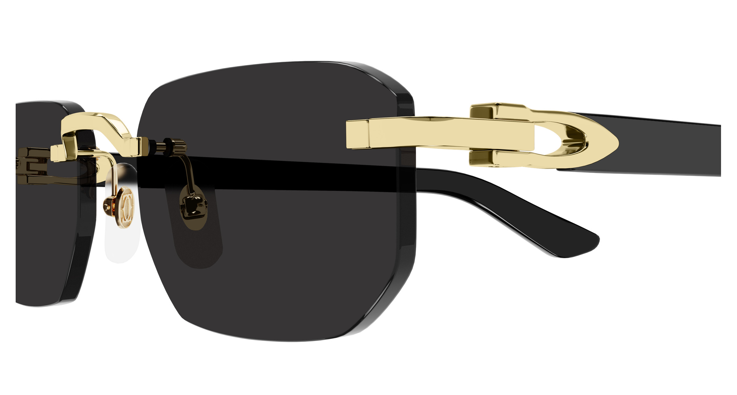 Cartier CT0622S-003 Sunglasses Silver Green Metal Cartier CT0571S 003 Sunglasses - US main image 4
