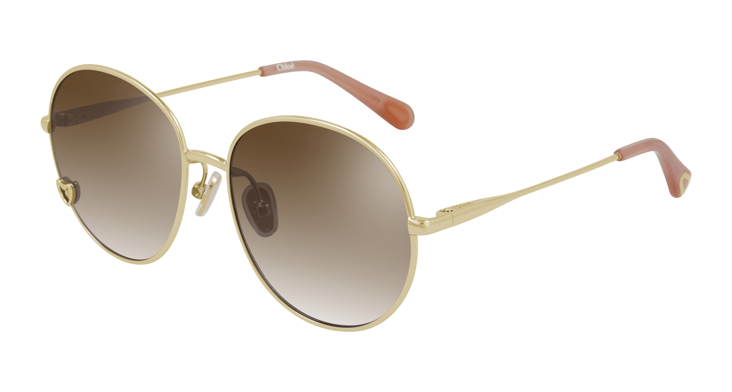 CHLOE CC0006S 001 Gold Round Teen/  Kid\'s 52 mm Sunglasses Out Door Yellow Stem Kits.ca -- Chloe CC0006S main image 2