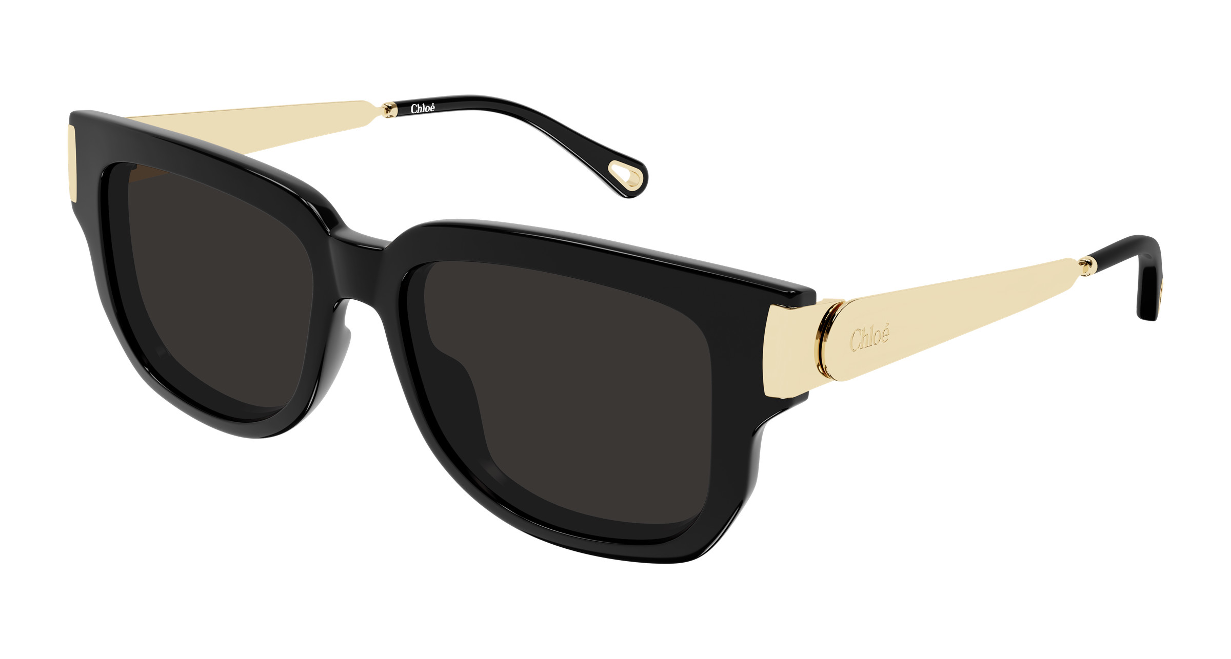 Chloe Gold Frame Sunglasses with Black Accents Chloe CH0353O Eyeglasses | Select Eyewear main image 3